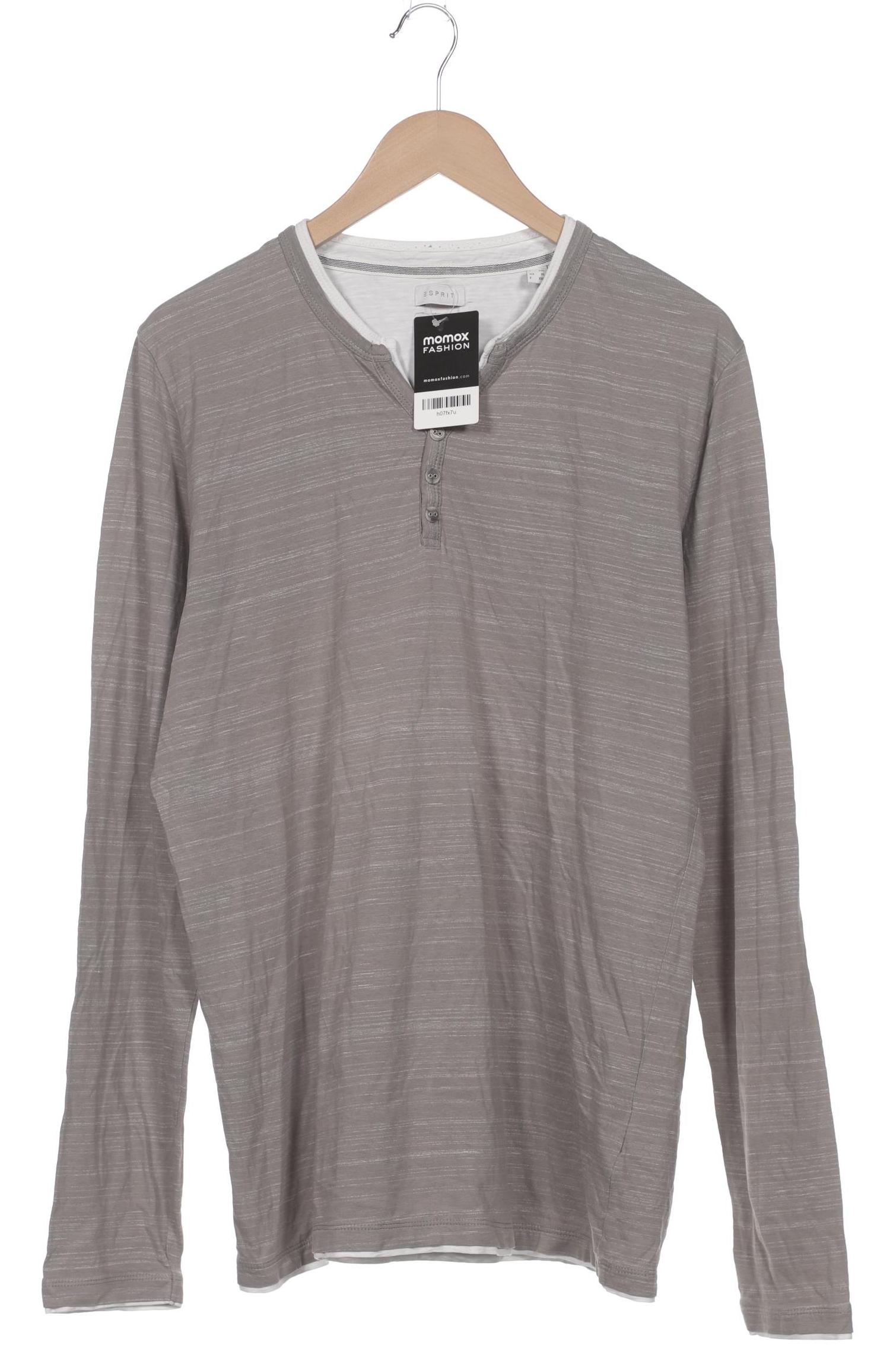 

Esprit Herren Langarmshirt, grau, Gr. 54