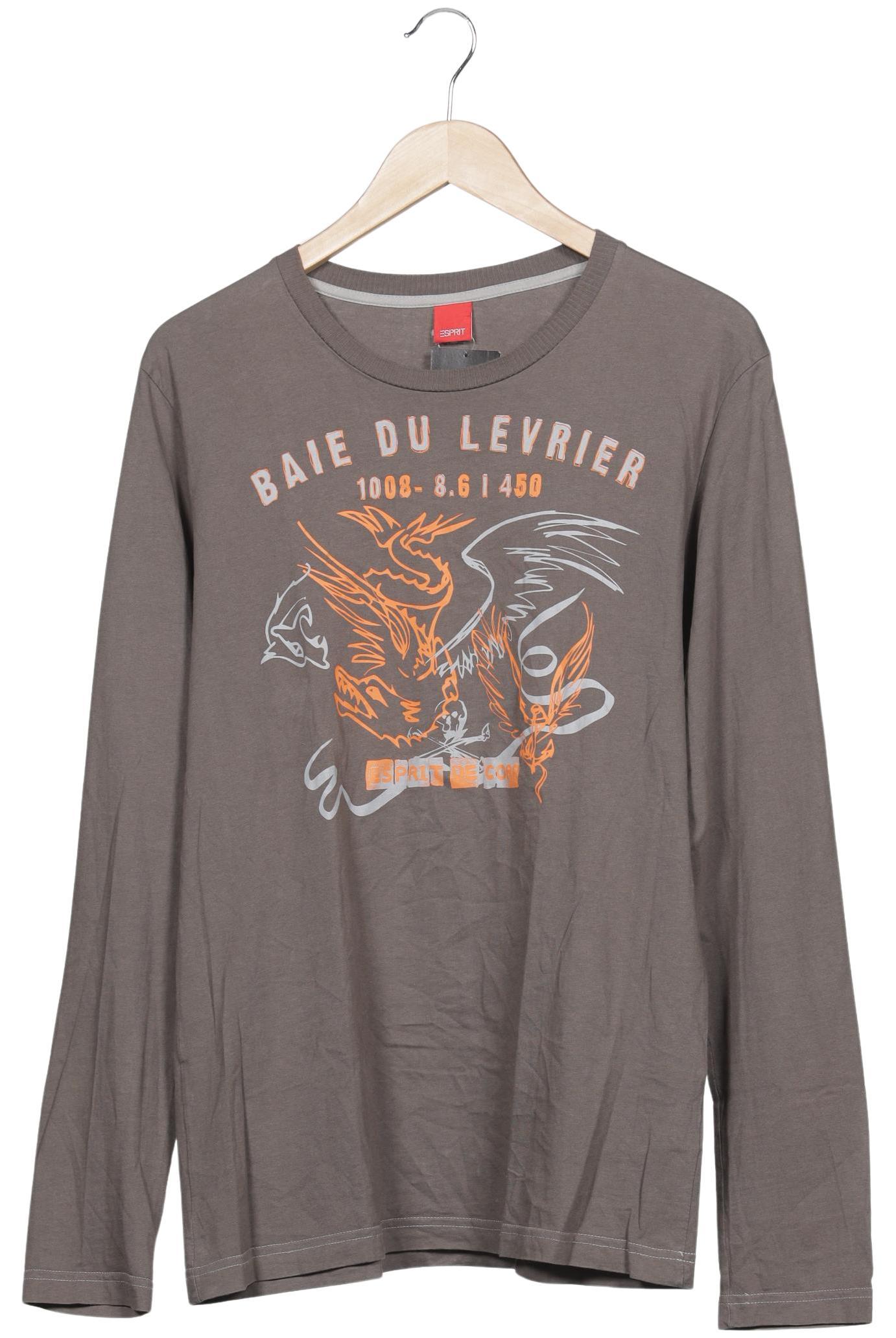 

Esprit Herren Langarmshirt, grau, Gr. 52