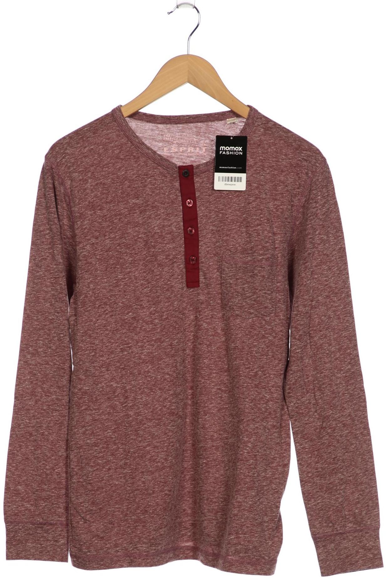 

Esprit Herren Langarmshirt, pink, Gr. 48