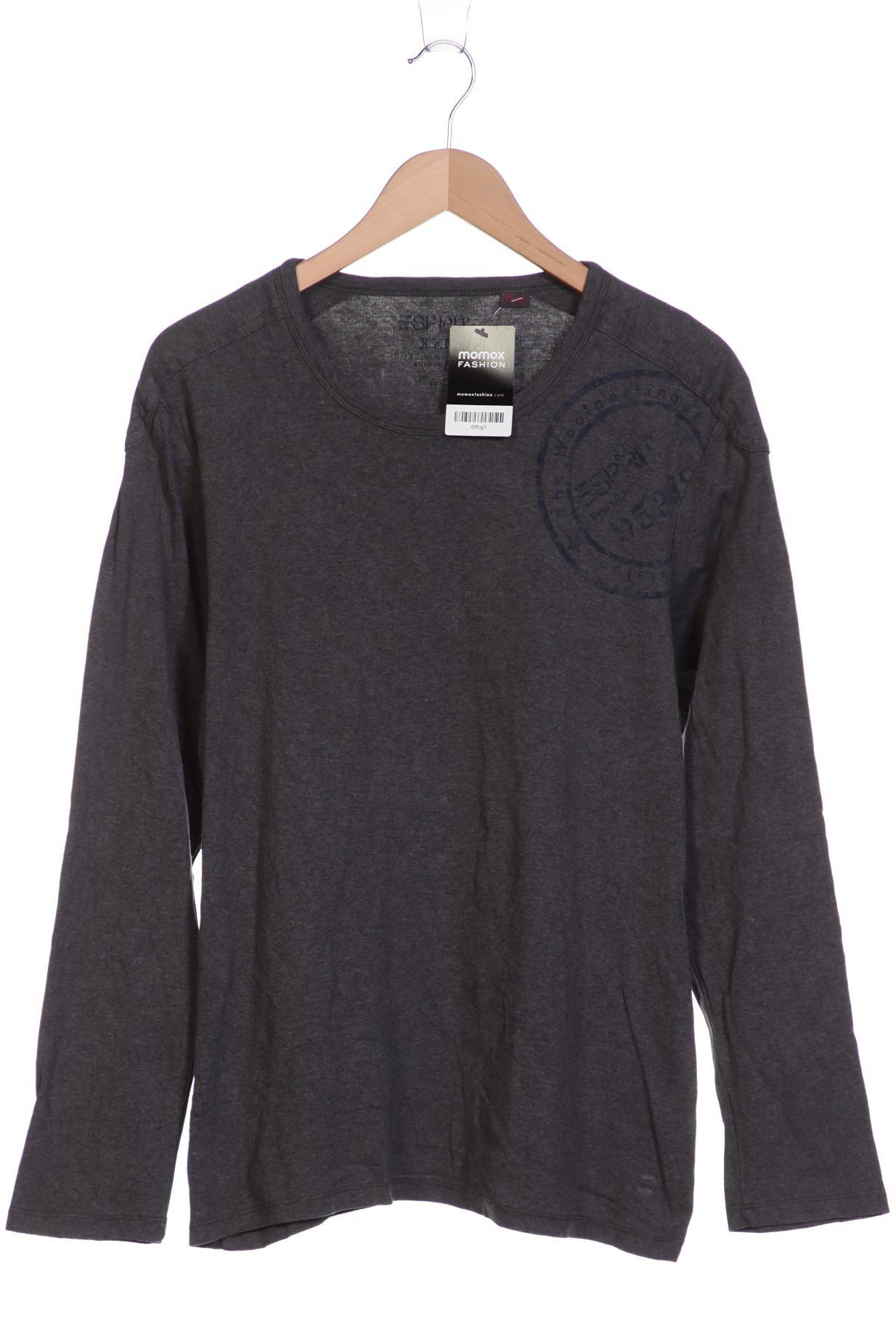 

Esprit Herren Langarmshirt, grau, Gr. 56