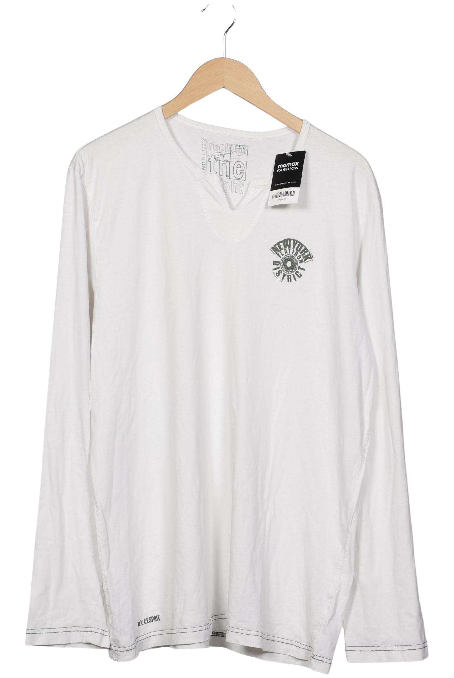 

Esprit Herren Langarmshirt, weiß, Gr. 56