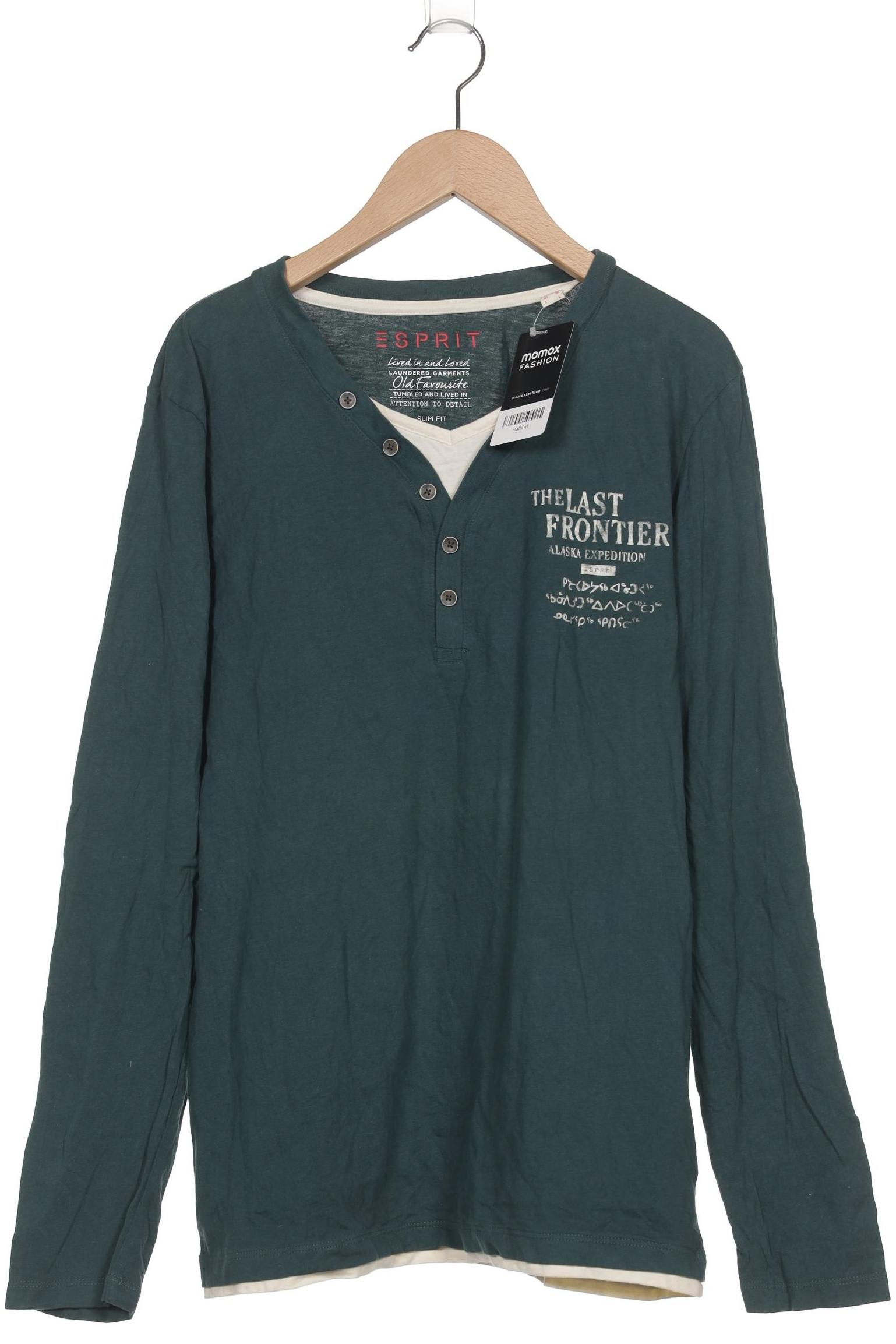 

Esprit Herren Langarmshirt, grün, Gr. 48