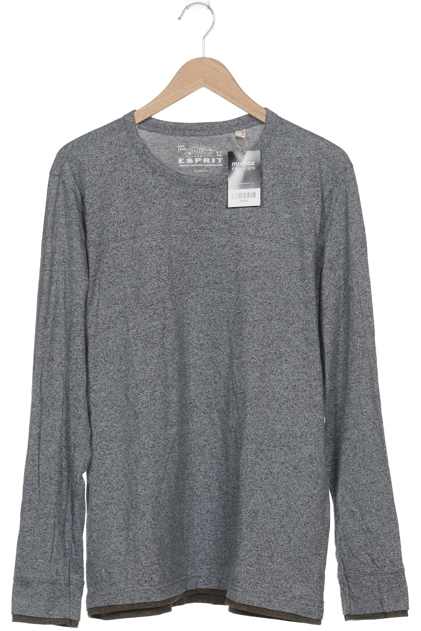 

Esprit Herren Langarmshirt, grau, Gr. 56