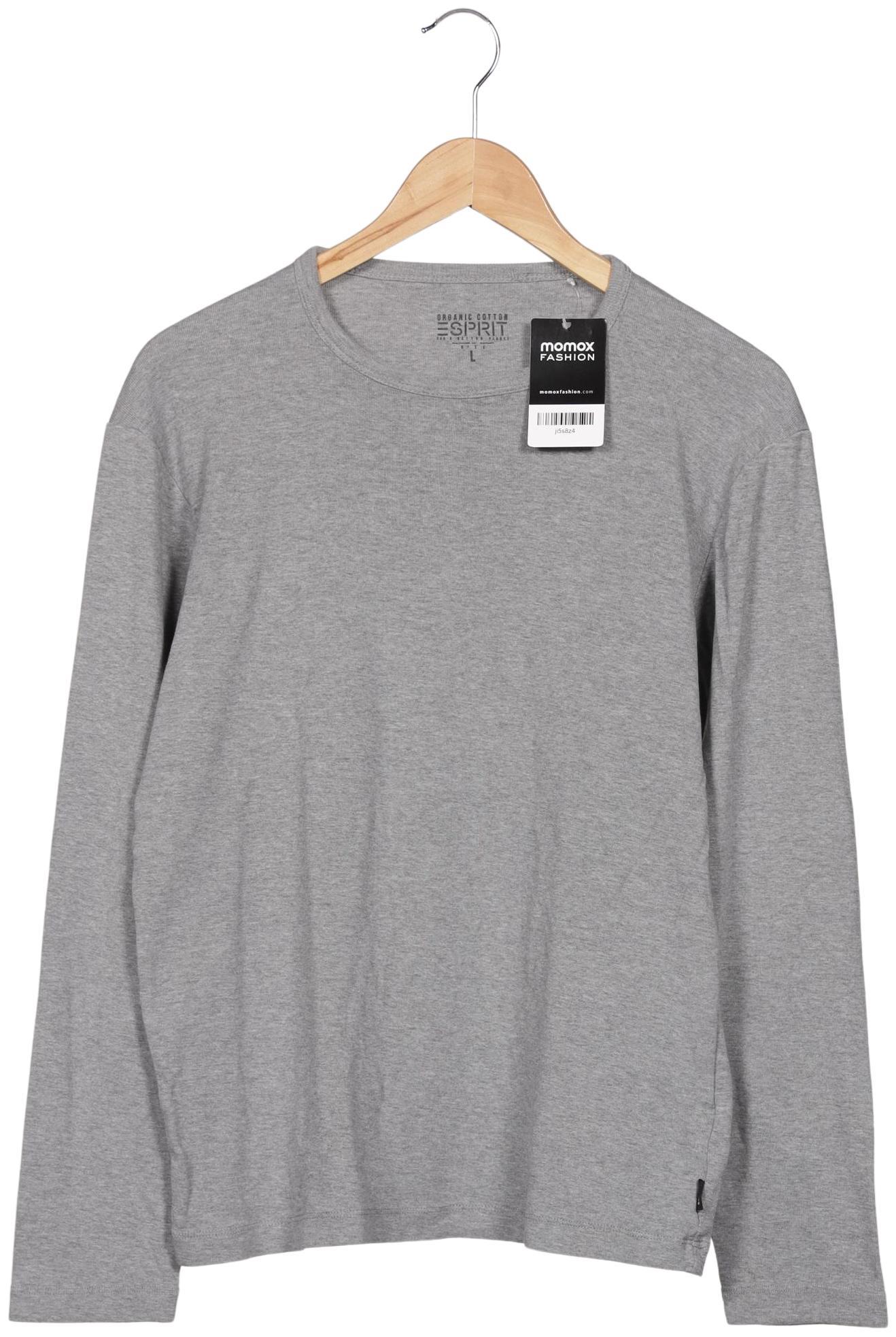 

Esprit Herren Langarmshirt, grau, Gr. 52