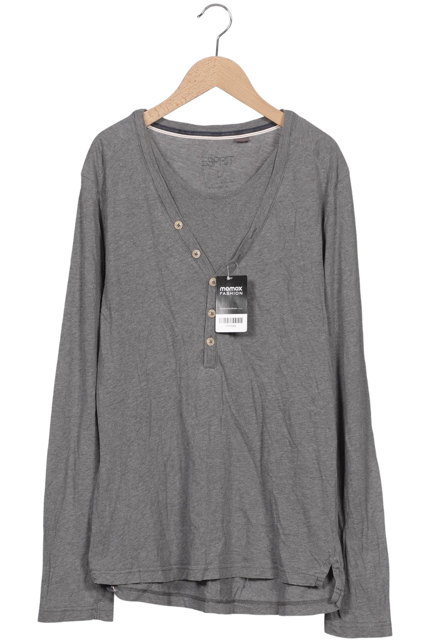 Thumbnail - Esprit Herren Langarmshirt, grau, Gr. 52