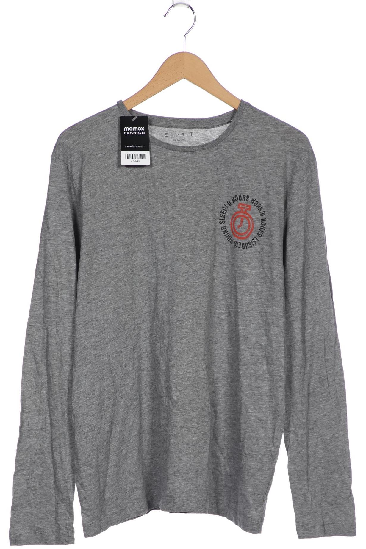 

Esprit Herren Langarmshirt, grau, Gr. 52