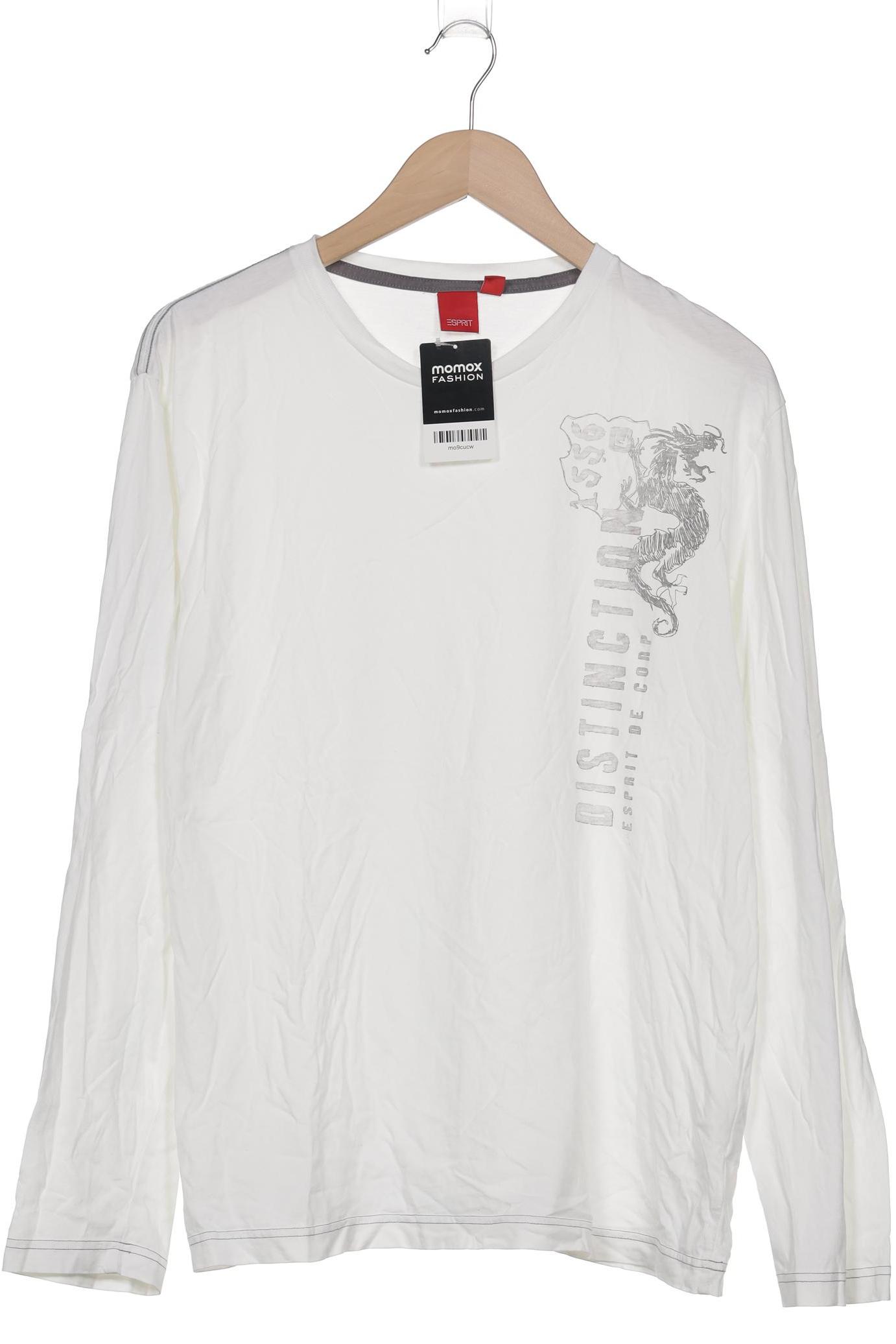 

Esprit Herren Langarmshirt, weiß, Gr. 54