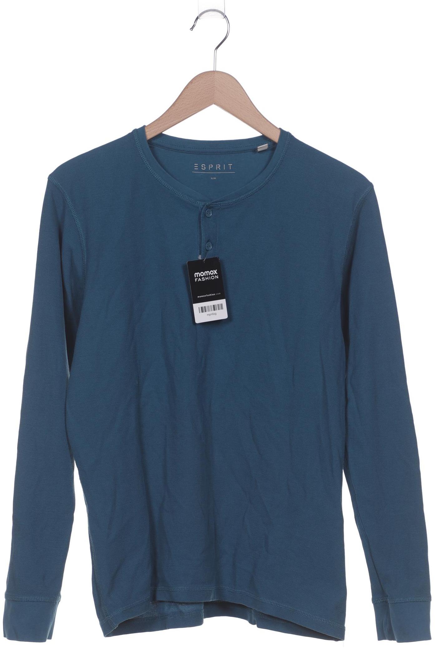 

Esprit Herren Langarmshirt, blau, Gr. 46