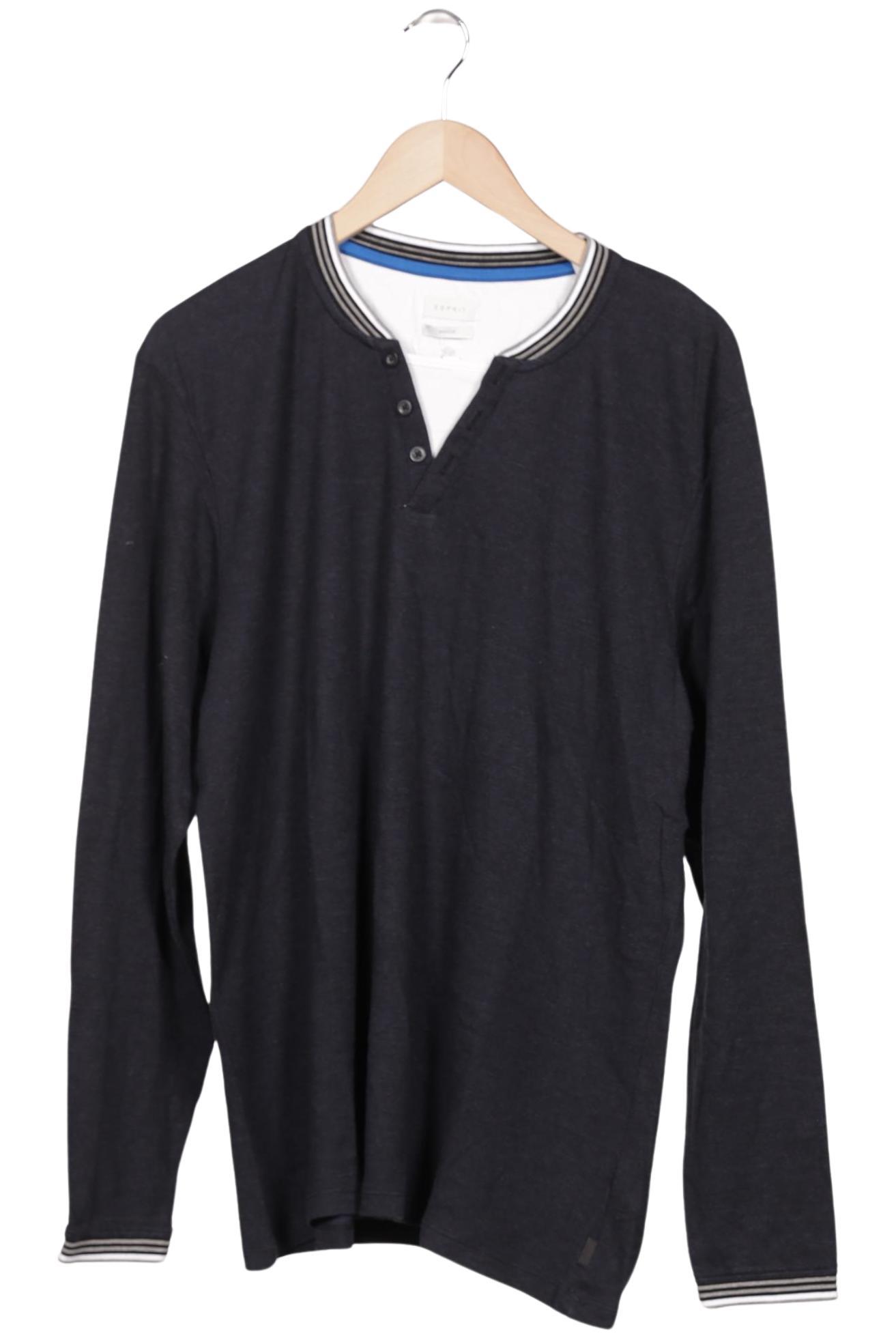 

Esprit Herren Langarmshirt, grau, Gr. 54