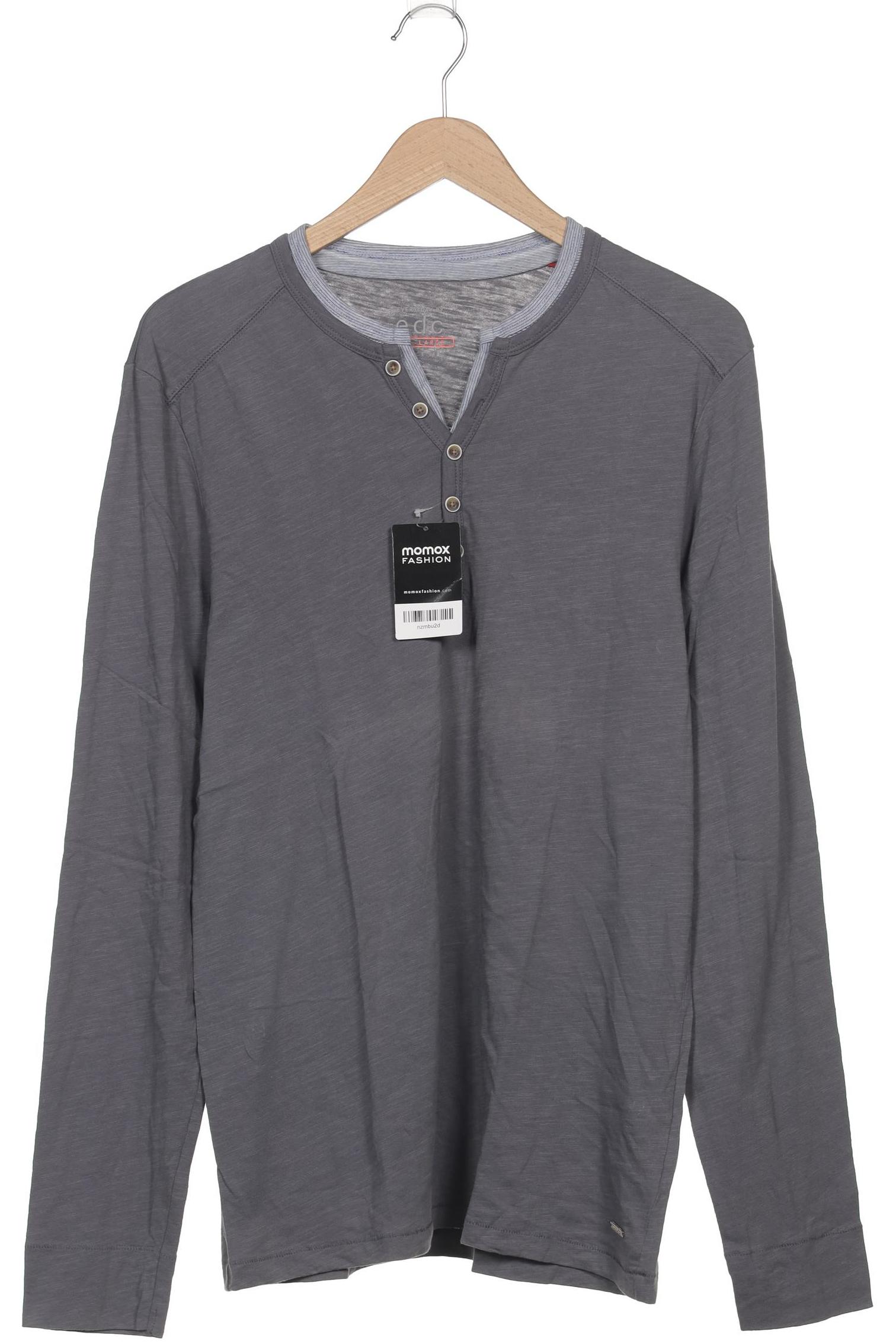 

Esprit Herren Langarmshirt, grau, Gr. 52