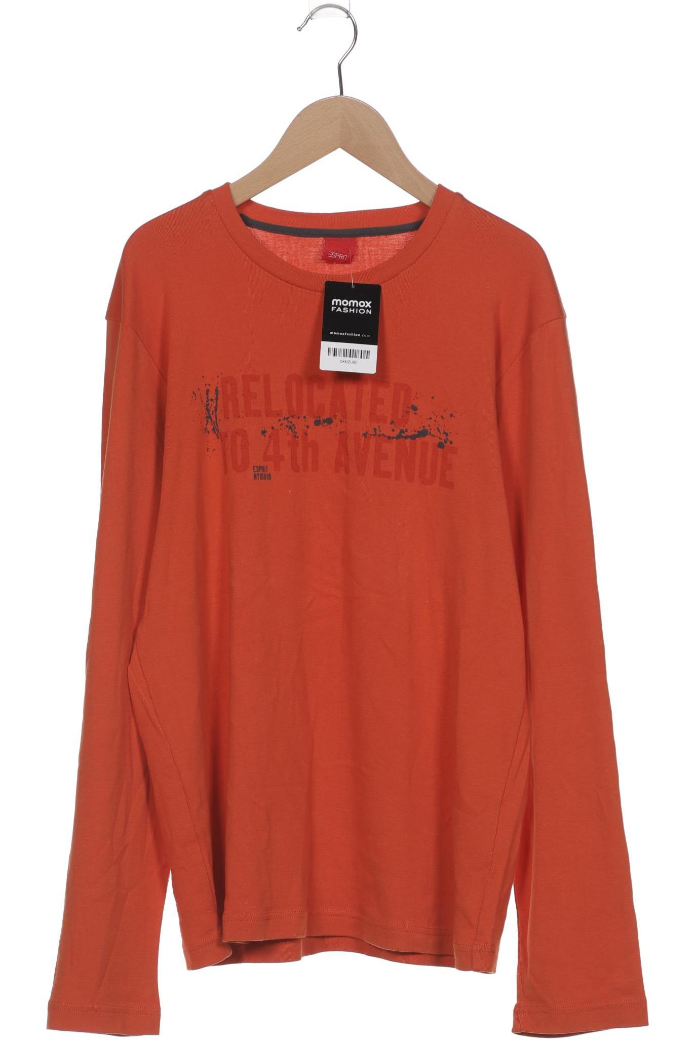 

Esprit Herren Langarmshirt, orange, Gr. 52