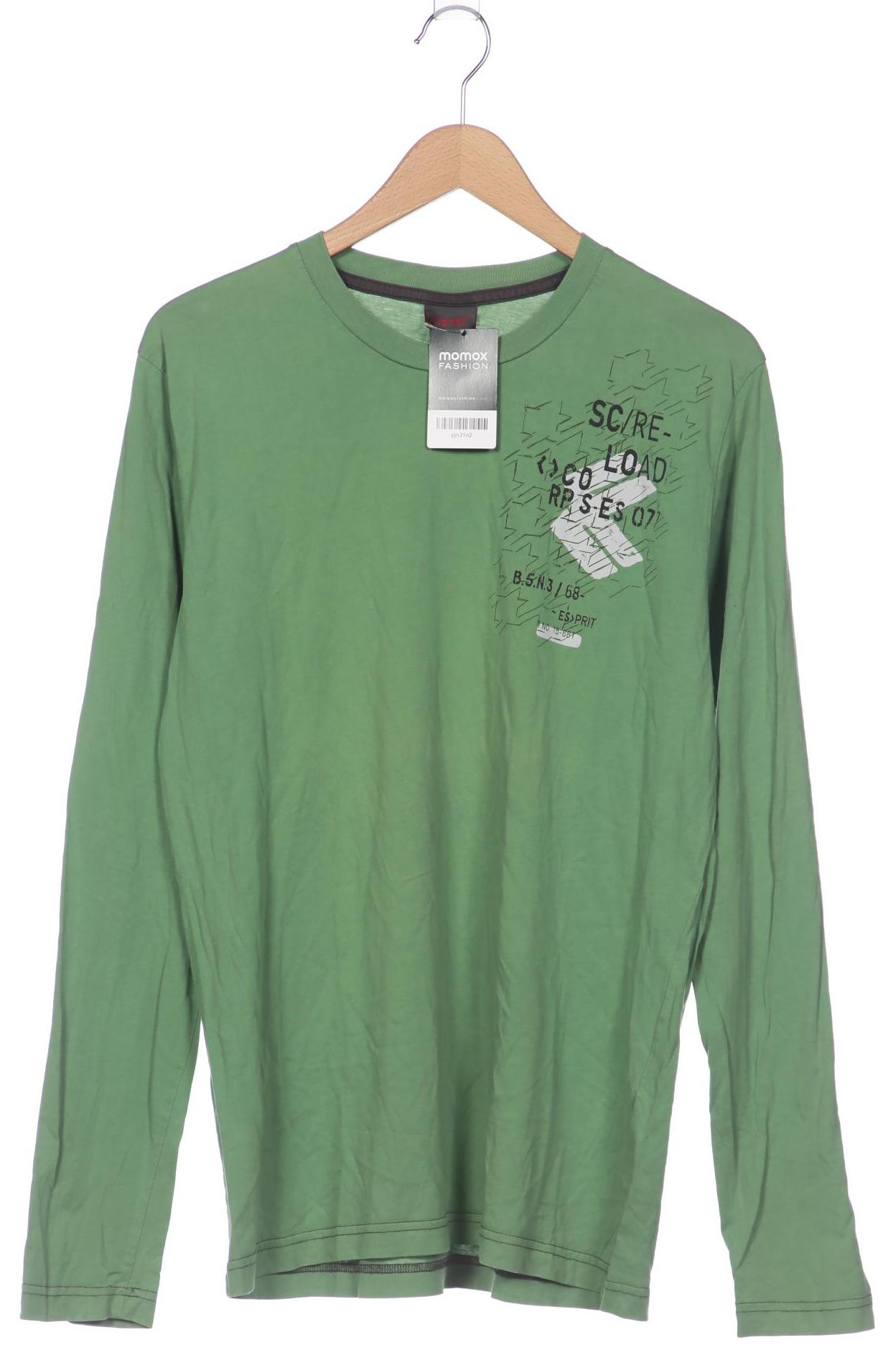 

Esprit Herren Langarmshirt, grün, Gr. 56