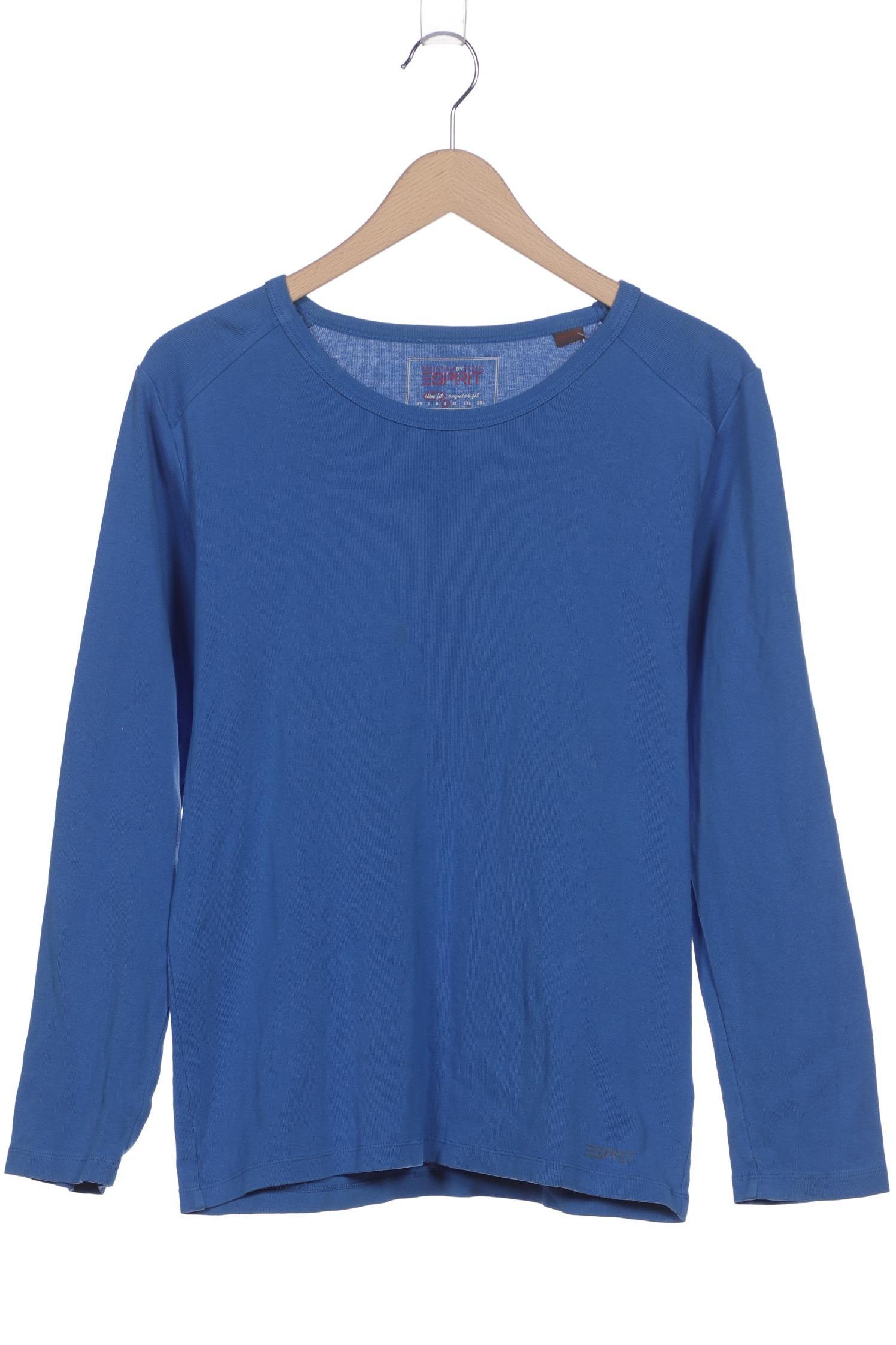 

Esprit Herren Langarmshirt, blau, Gr. 52