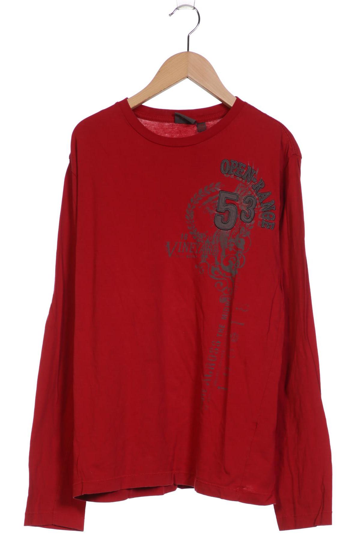 

Esprit Herren Langarmshirt, bordeaux, Gr. 48
