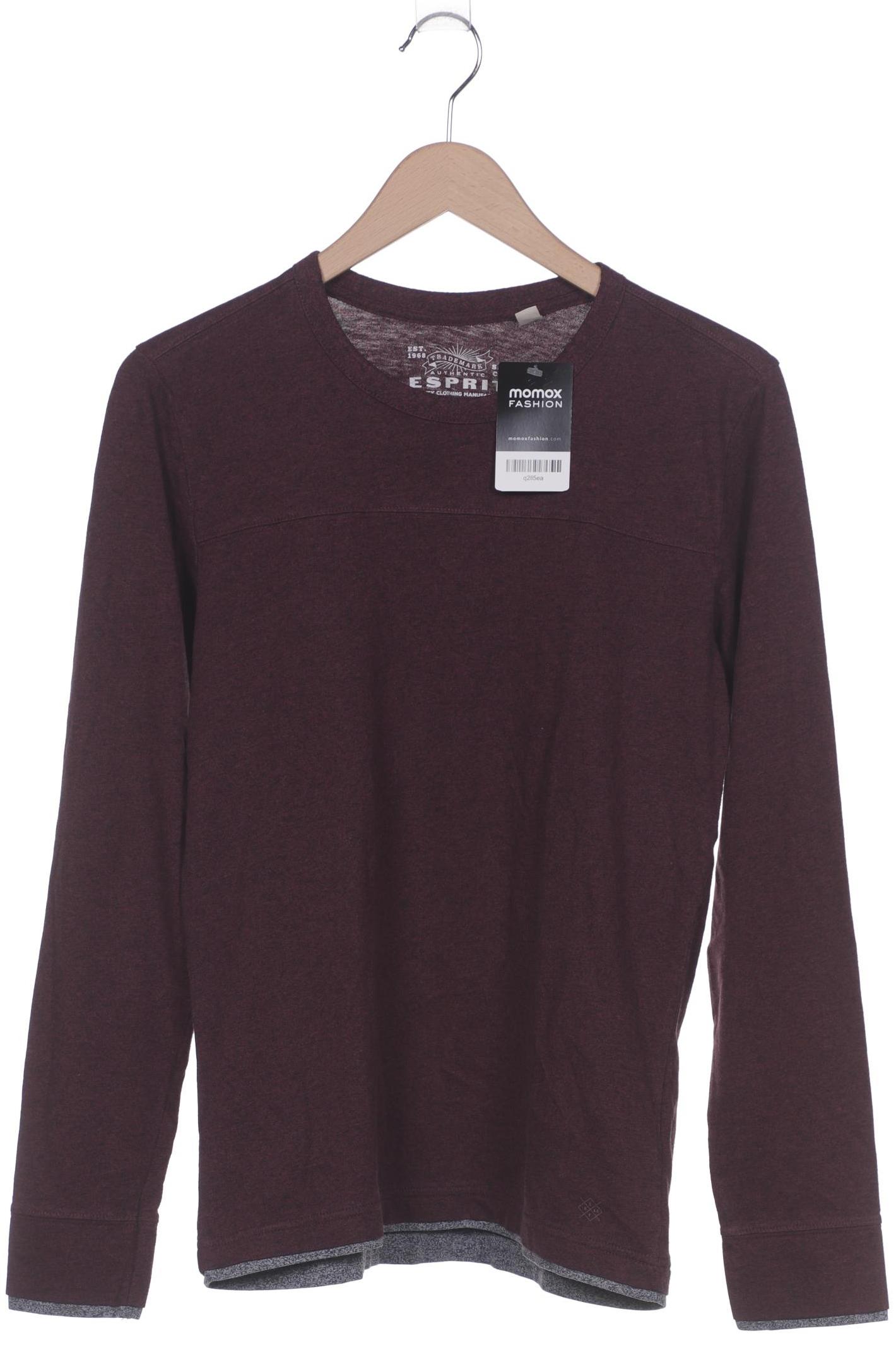 

Esprit Herren Langarmshirt, bordeaux, Gr. 48