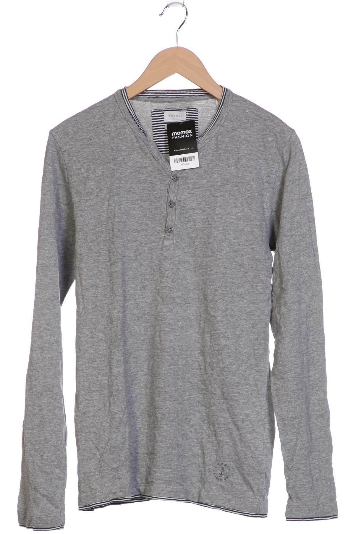 

Esprit Herren Langarmshirt, grau, Gr. 48