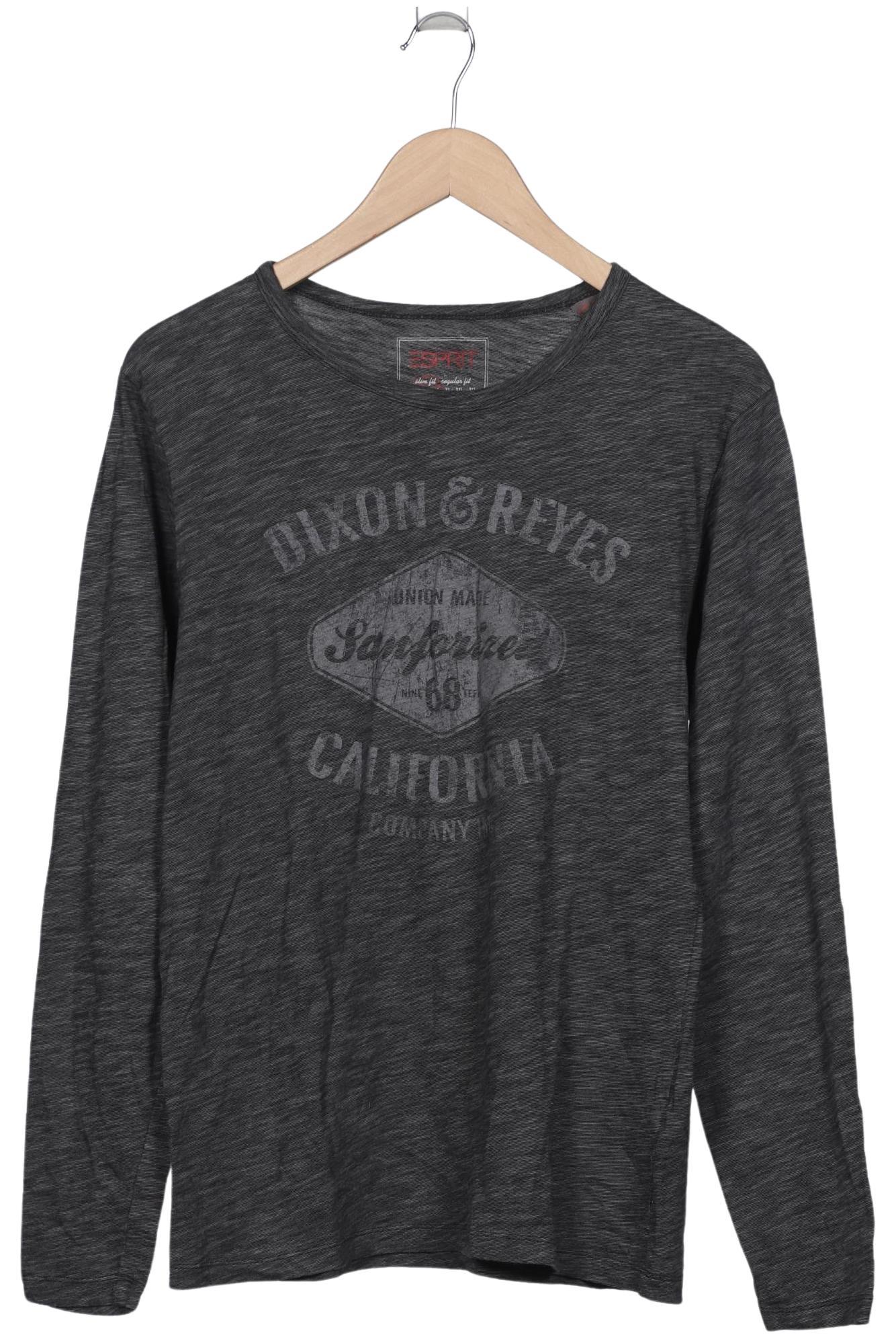 

Esprit Herren Langarmshirt, grau, Gr. 52