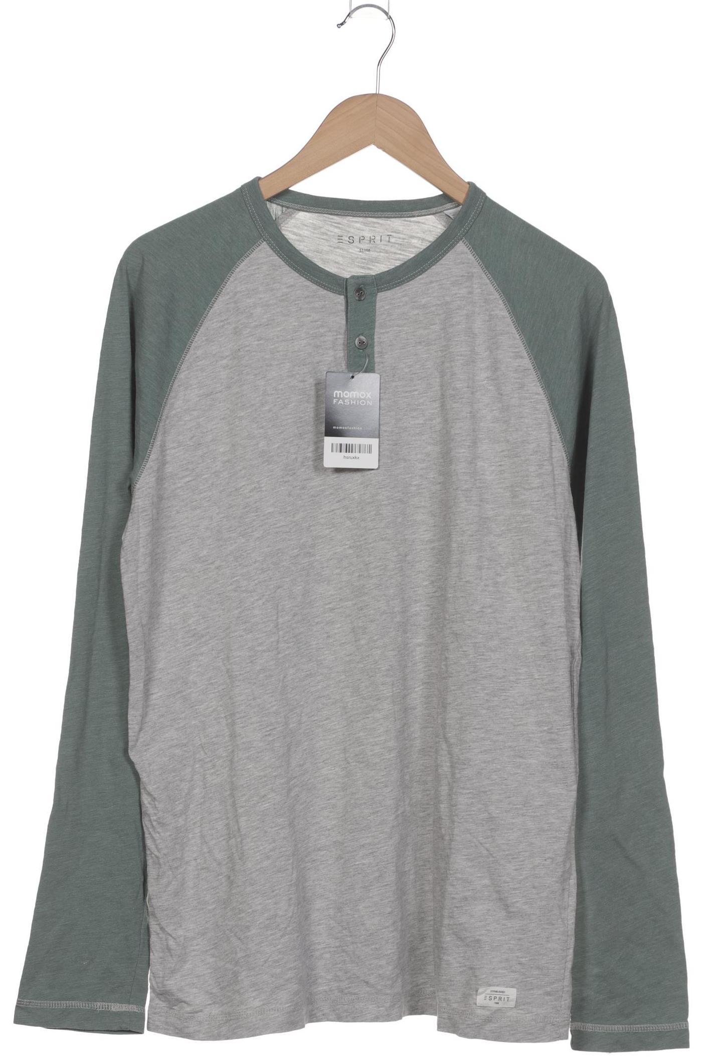 

Esprit Herren Langarmshirt, grau, Gr. 52