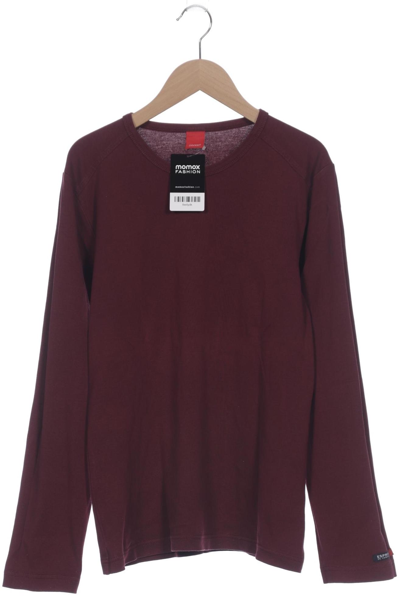 

Esprit Herren Langarmshirt, bordeaux, Gr. 52