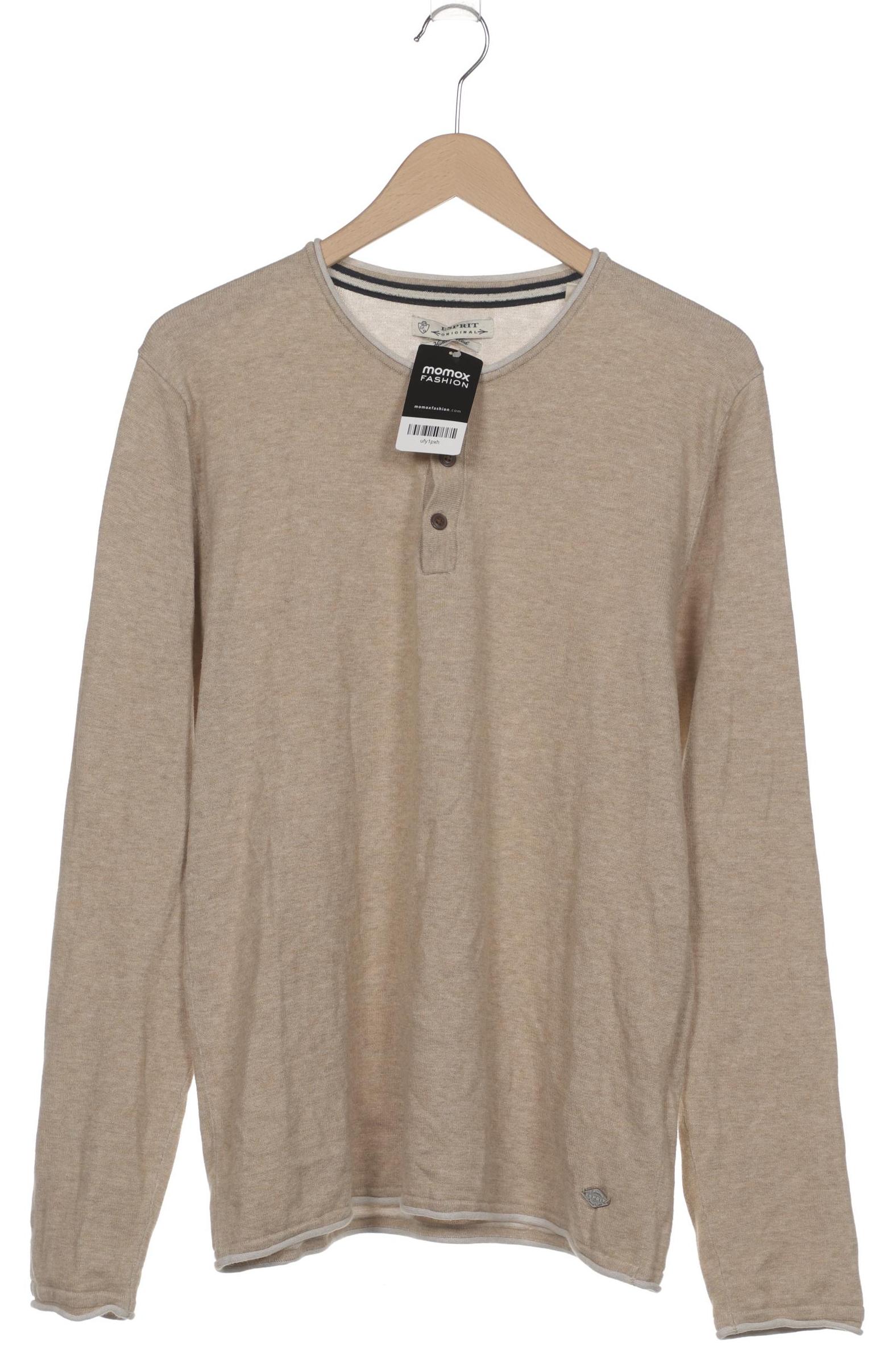

Esprit Herren Langarmshirt, beige, Gr. 52