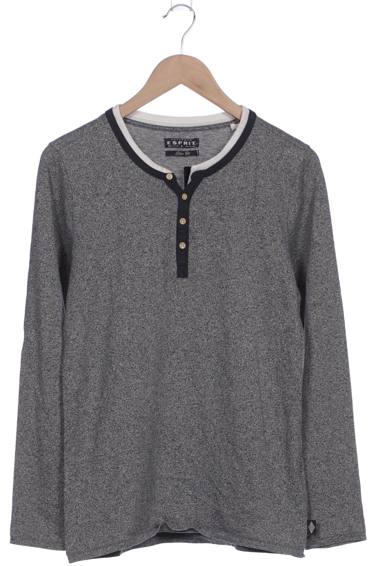 

Esprit Herren Langarmshirt, grau, Gr. 48