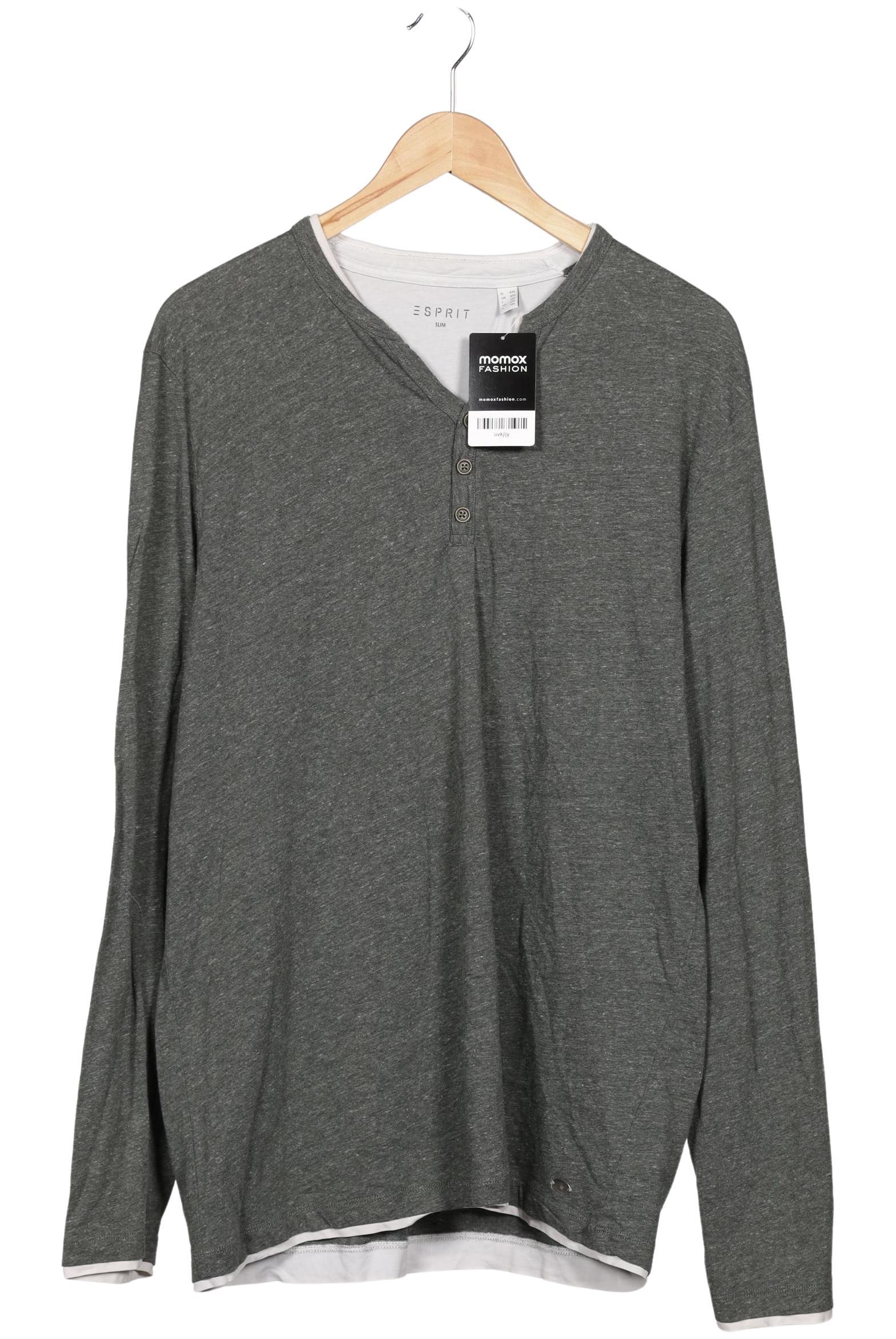 

Esprit Herren Langarmshirt, grau, Gr. 56