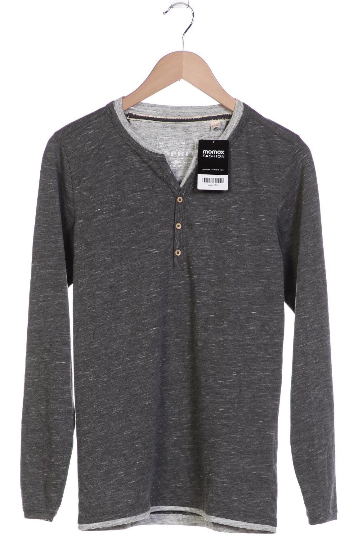 

Esprit Herren Langarmshirt, grau, Gr. 46