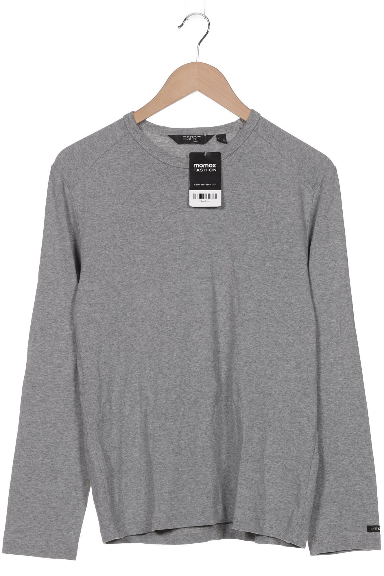 

Esprit Herren Langarmshirt, grau, Gr. 52