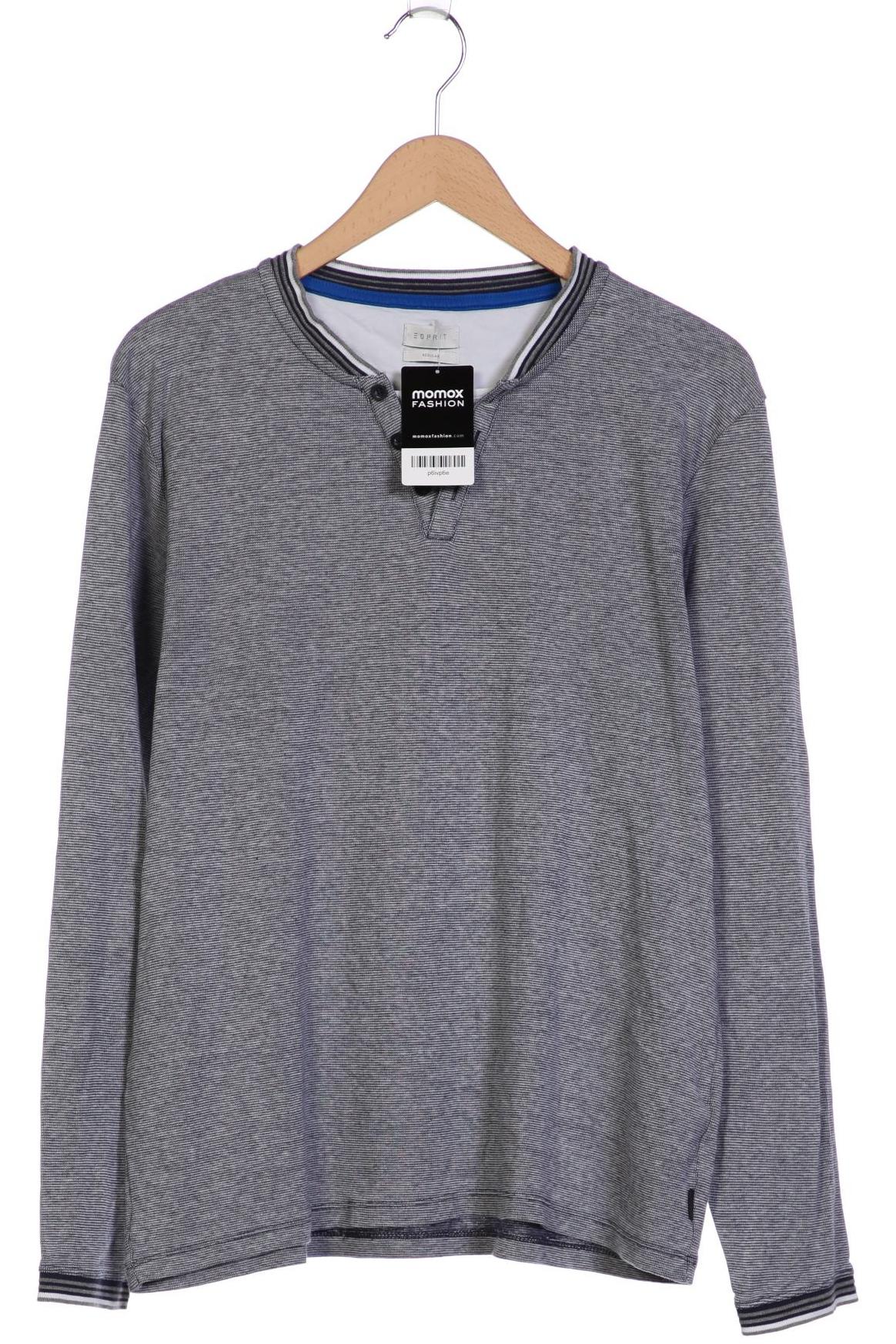 

Esprit Herren Langarmshirt, grau, Gr. 52