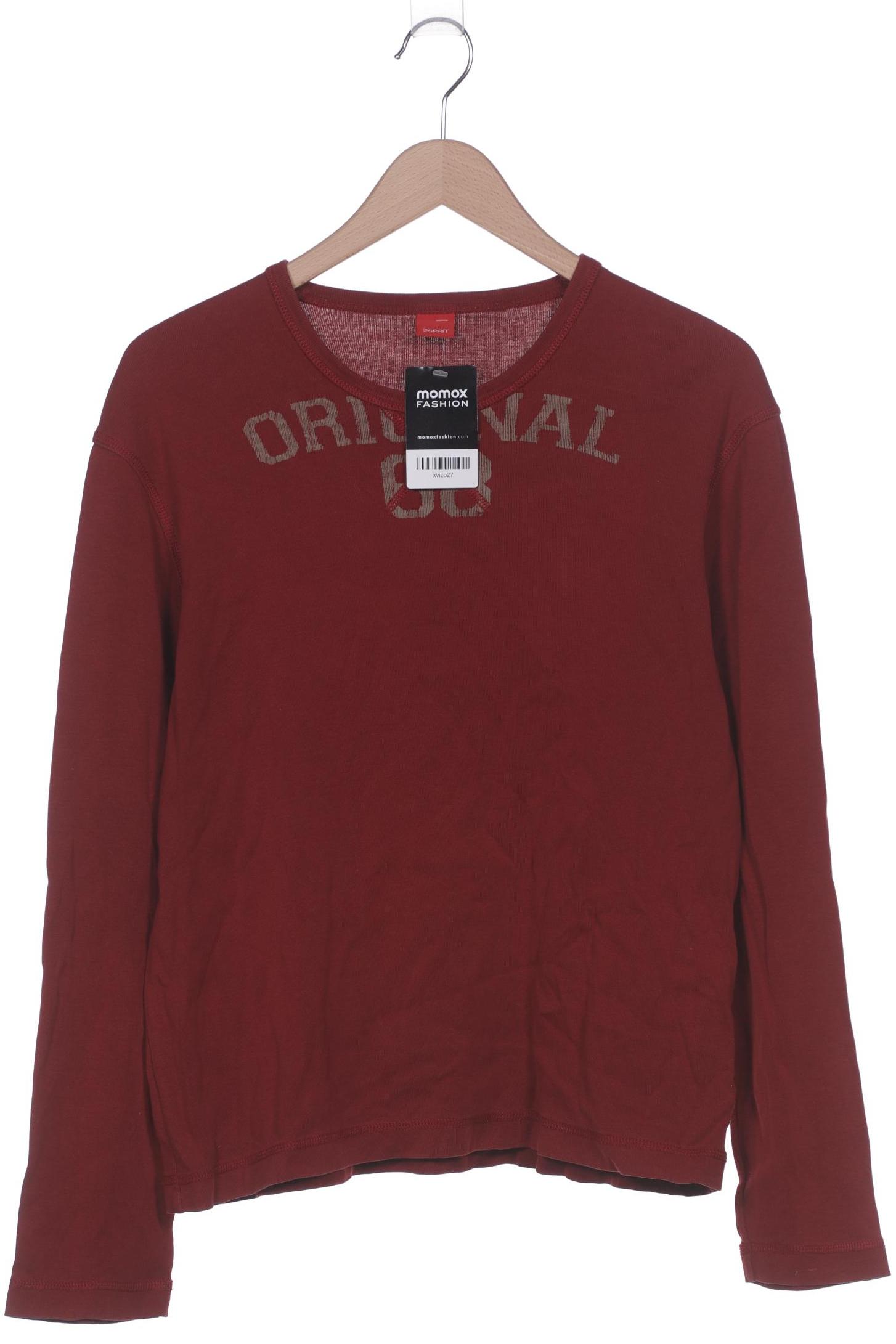 

Esprit Herren Langarmshirt, bordeaux, Gr. 54