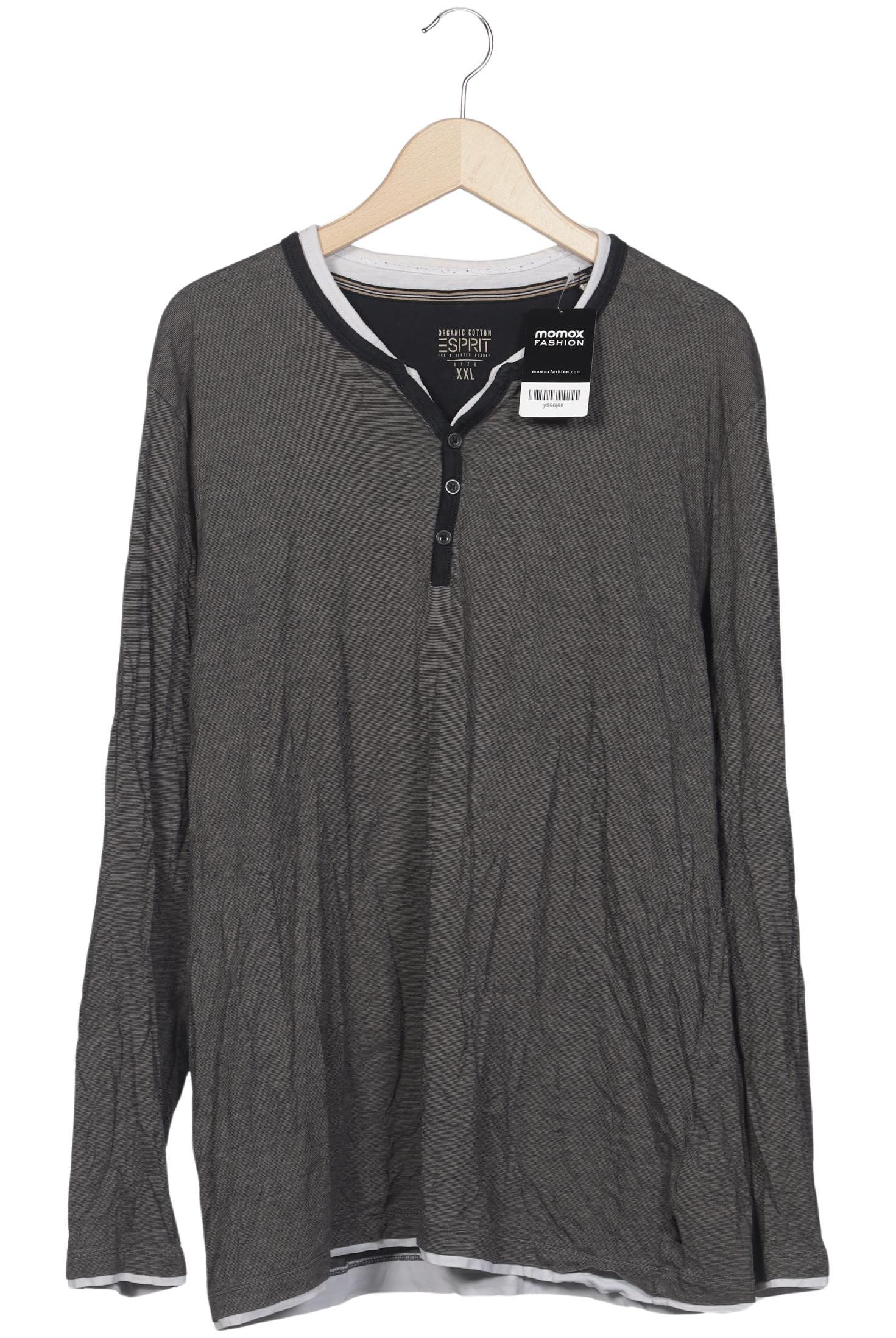 

Esprit Herren Langarmshirt, grau, Gr. 56