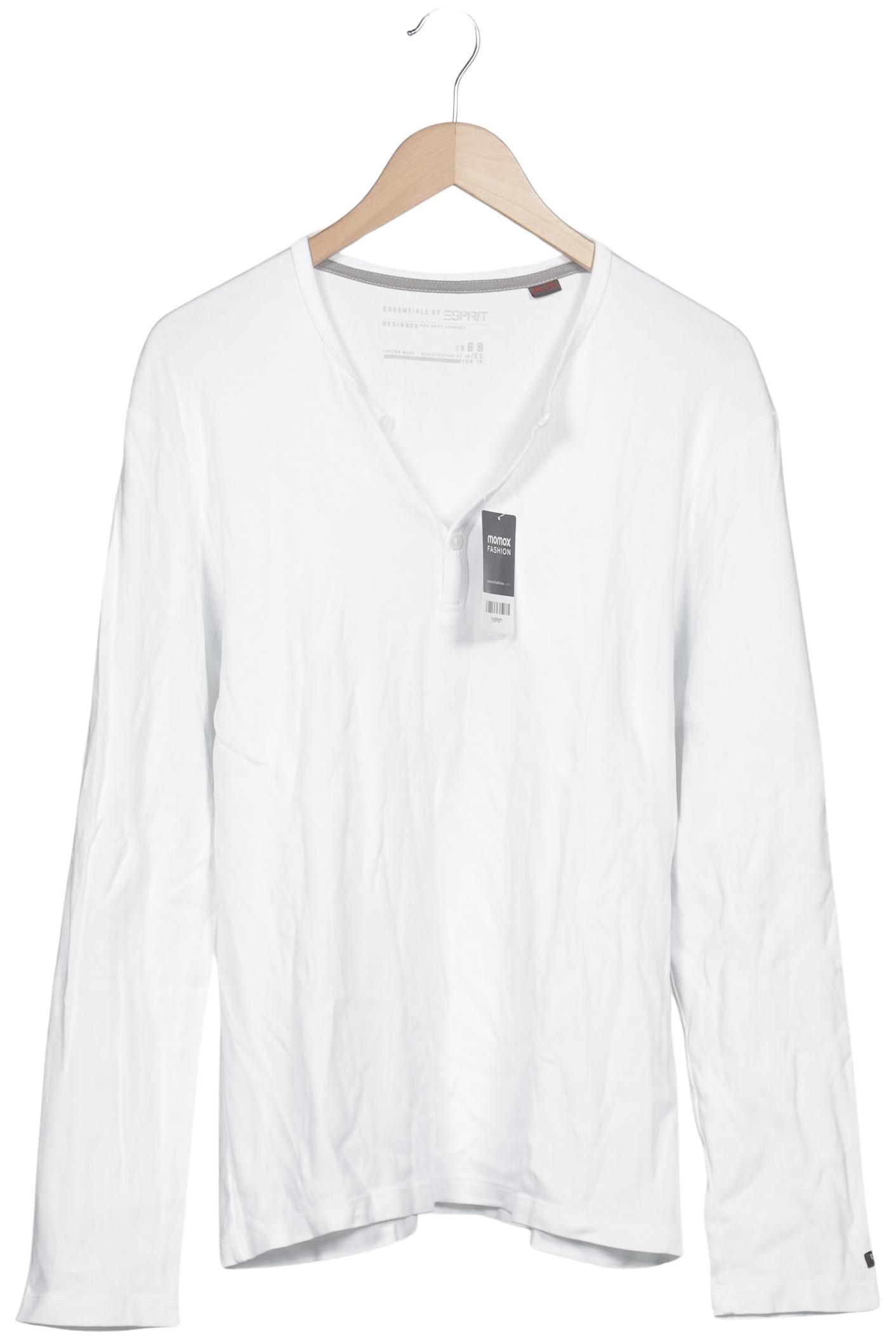 

Esprit Herren Langarmshirt, weiß, Gr. 56