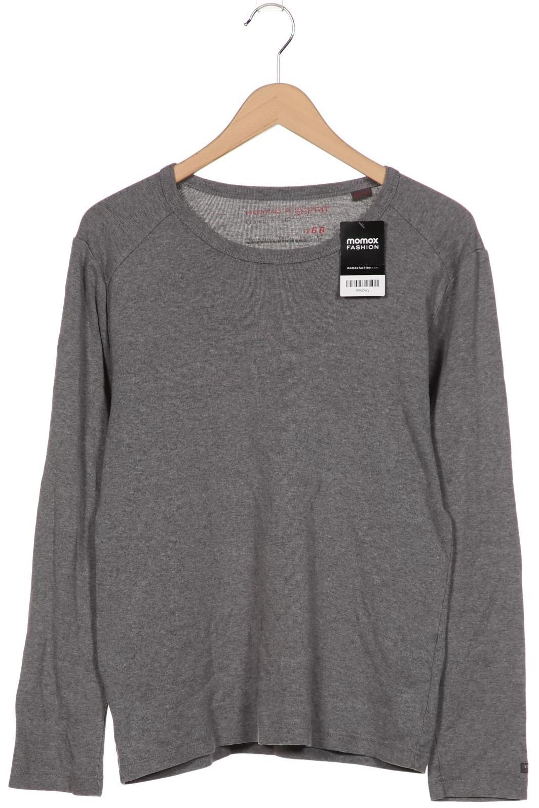 

Esprit Herren Langarmshirt, grau, Gr. 52