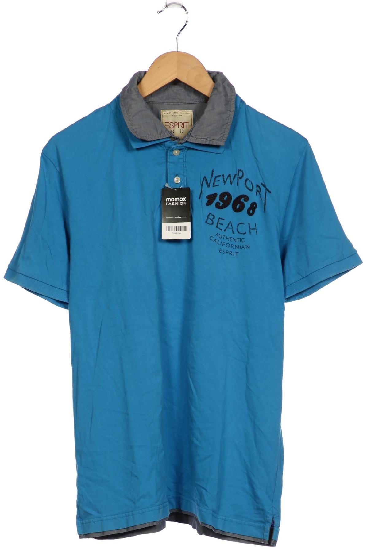 

Esprit Herren Poloshirt, blau, Gr. 52