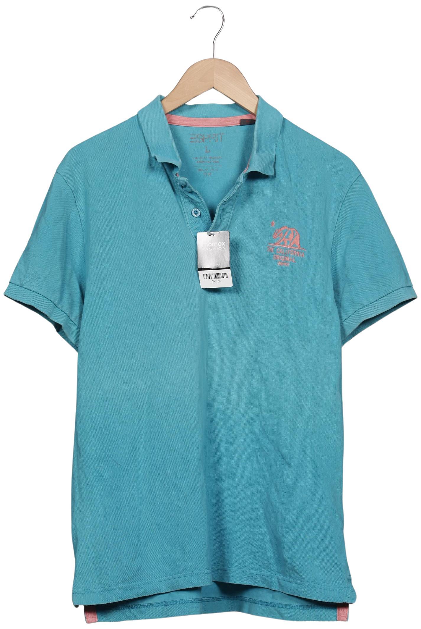 

Esprit Herren Poloshirt, blau, Gr. 52