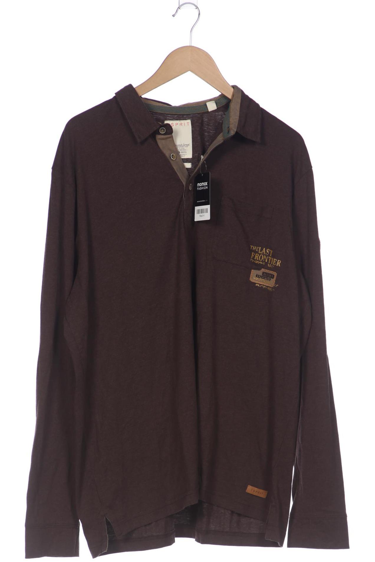 

Esprit Herren Poloshirt, braun, Gr. 56