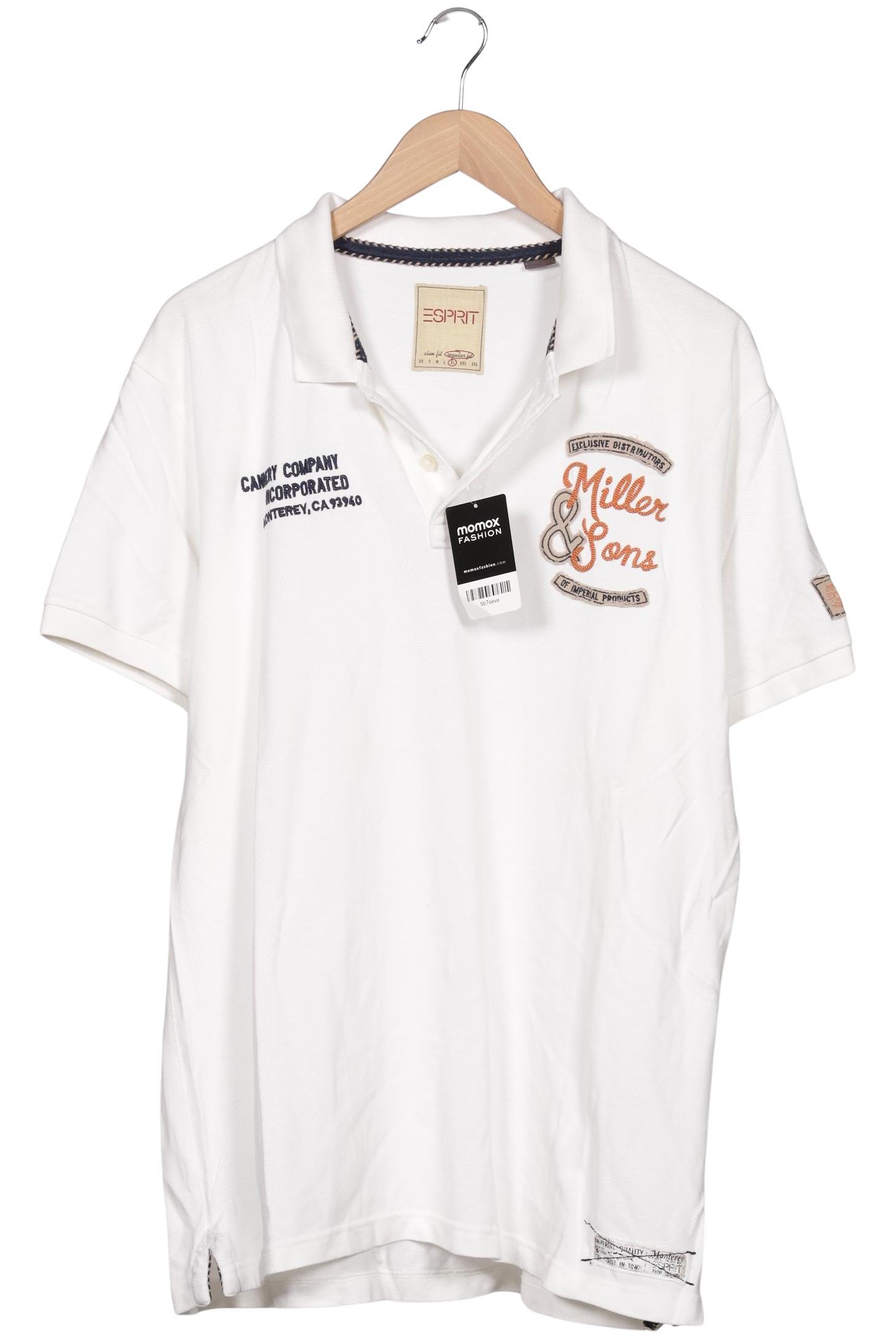 

Esprit Herren Poloshirt, weiß, Gr. 54