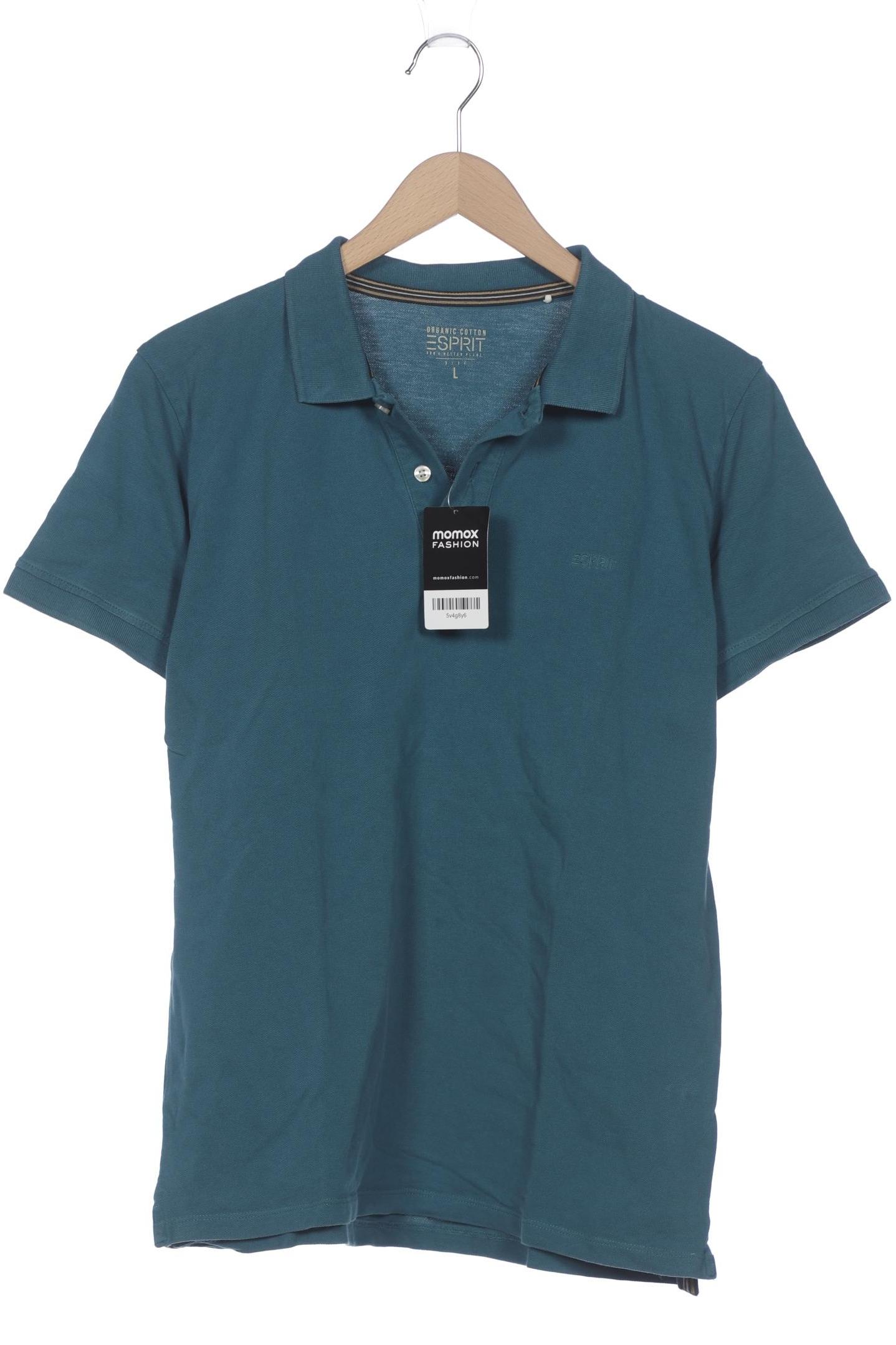 

Esprit Herren Poloshirt, türkis, Gr. 52