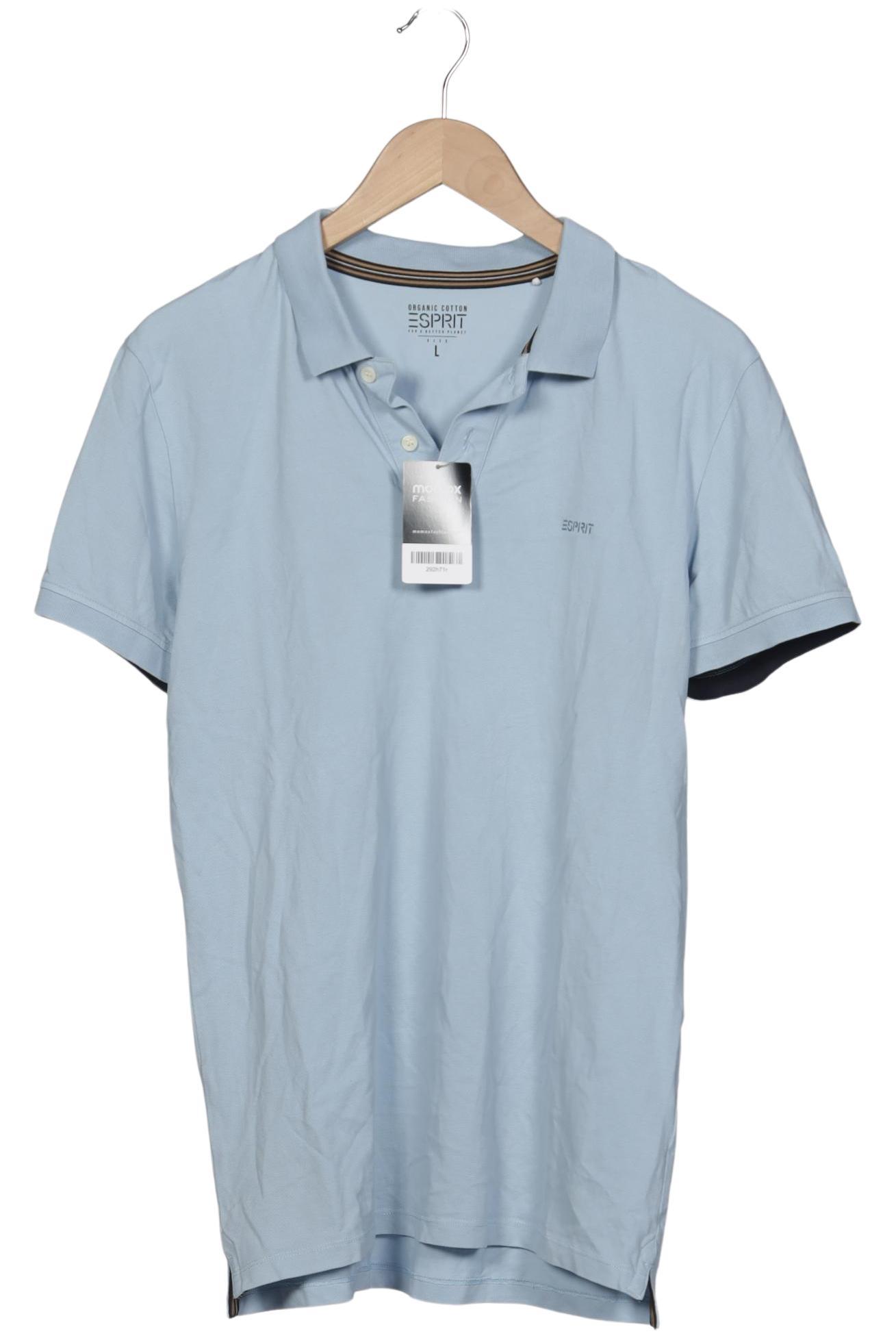 

Esprit Herren Poloshirt, hellblau, Gr. 52