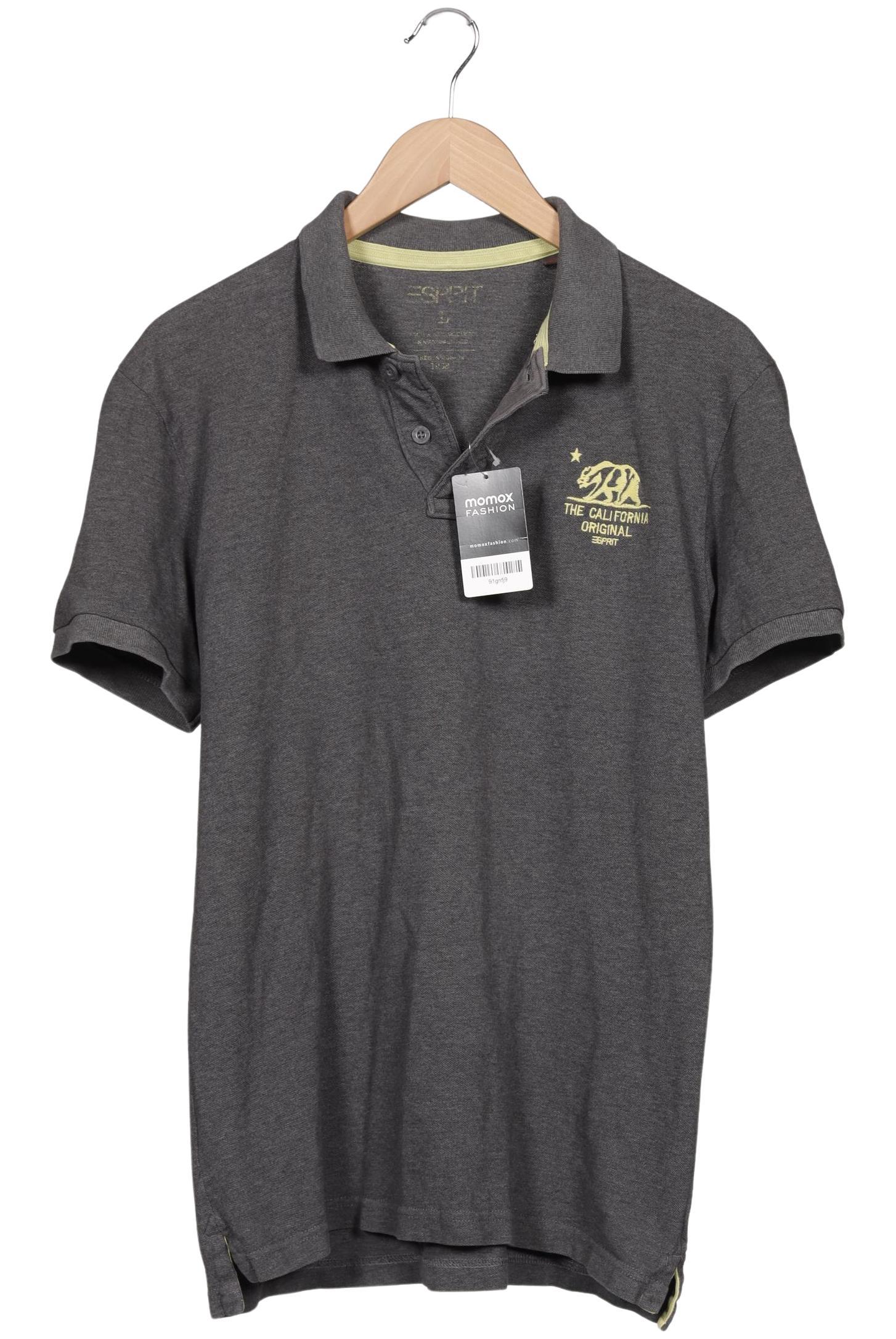 

Esprit Herren Poloshirt, grau, Gr. 52