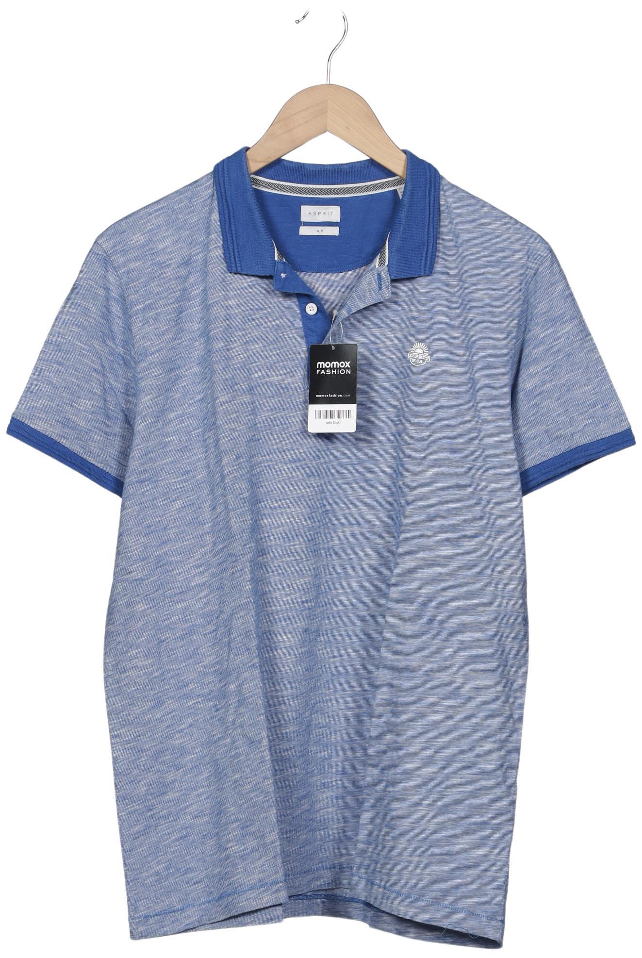 

Esprit Herren Poloshirt, blau, Gr. 54