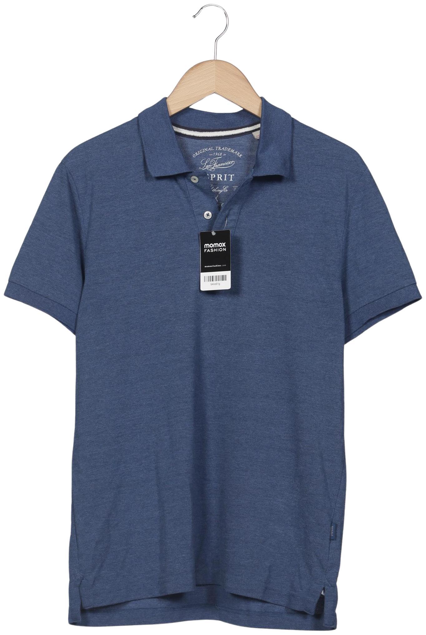 

Esprit Herren Poloshirt, blau, Gr. 52