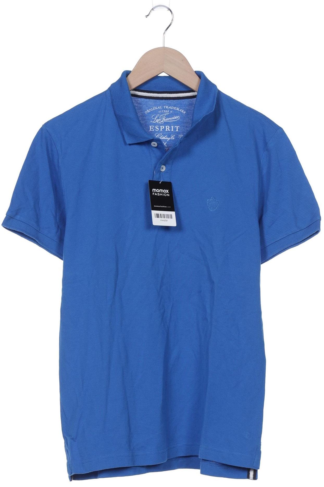 

Esprit Herren Poloshirt, blau, Gr. 52