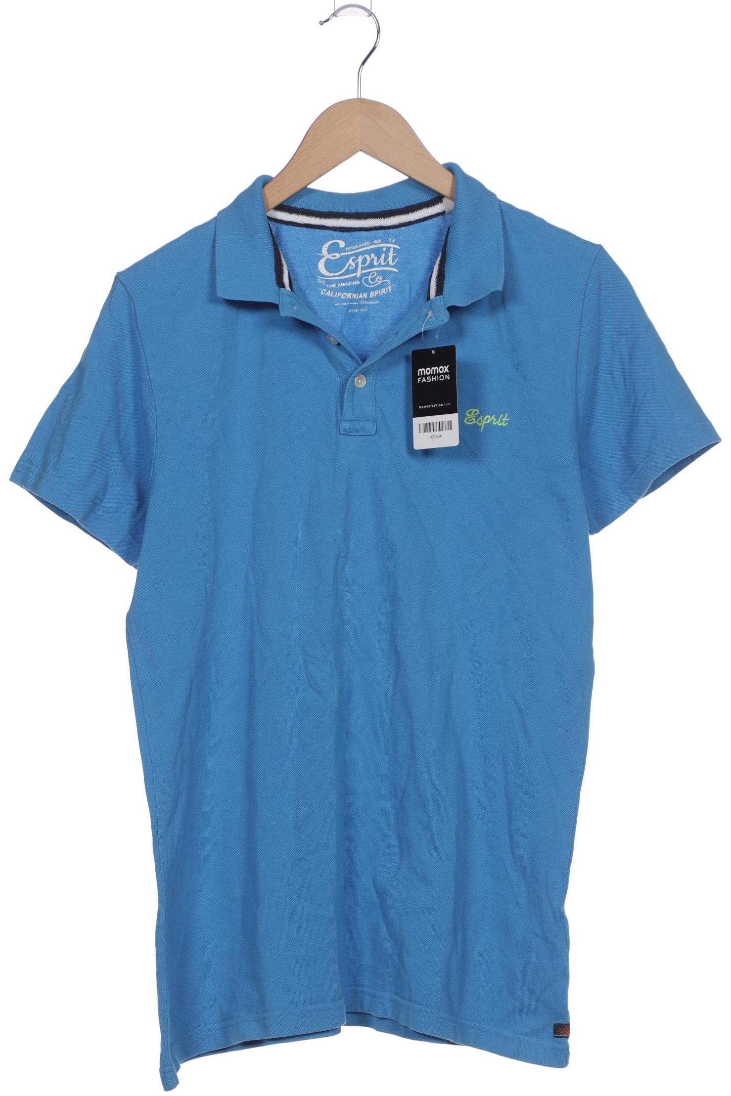 

Esprit Herren Poloshirt, blau, Gr. 52