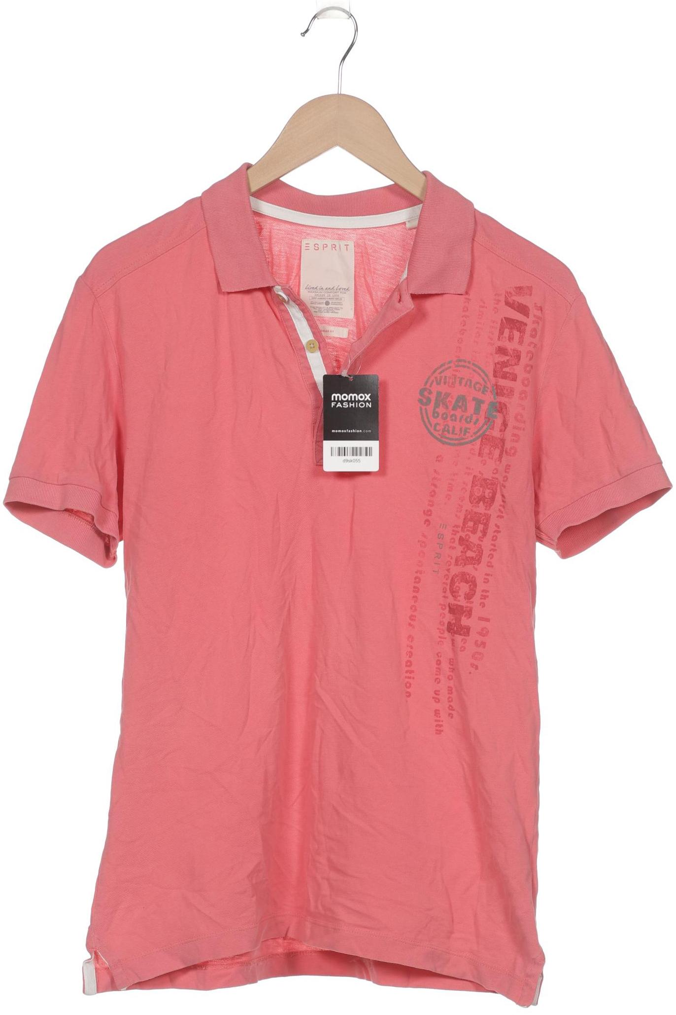 

Esprit Herren Poloshirt, pink, Gr. 46