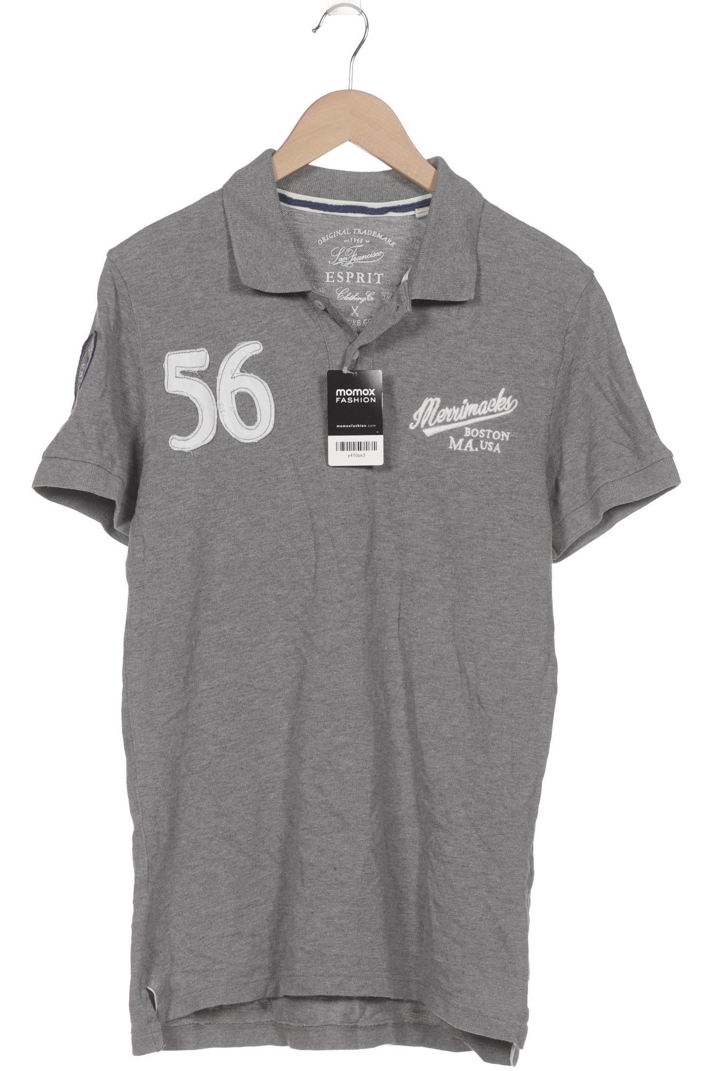 

Esprit Herren Poloshirt, grau, Gr. 48