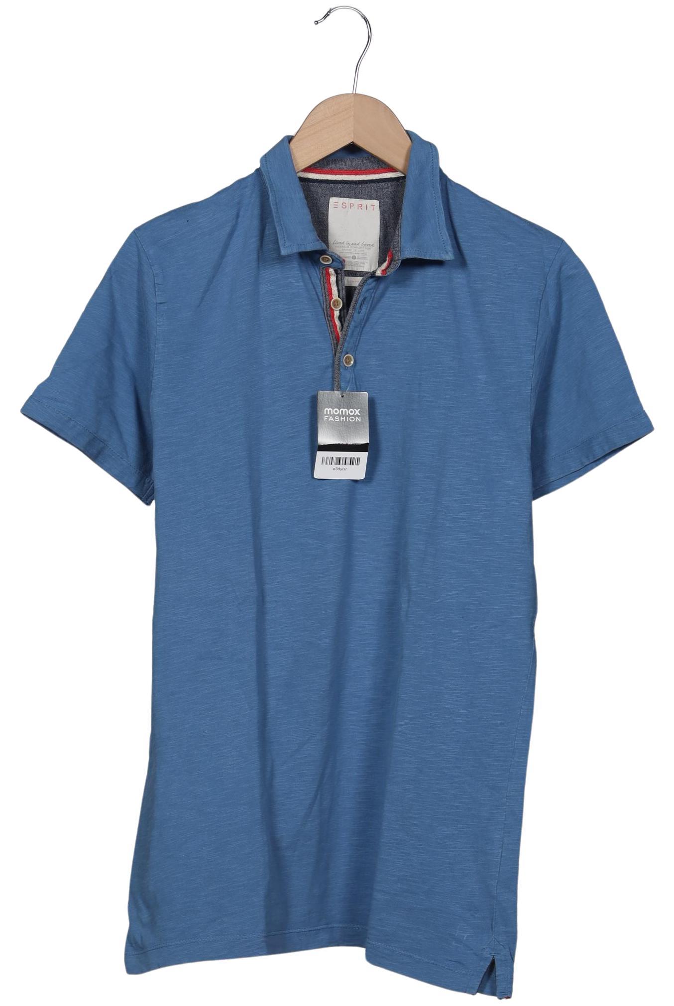 

Esprit Herren Poloshirt, blau, Gr. 48