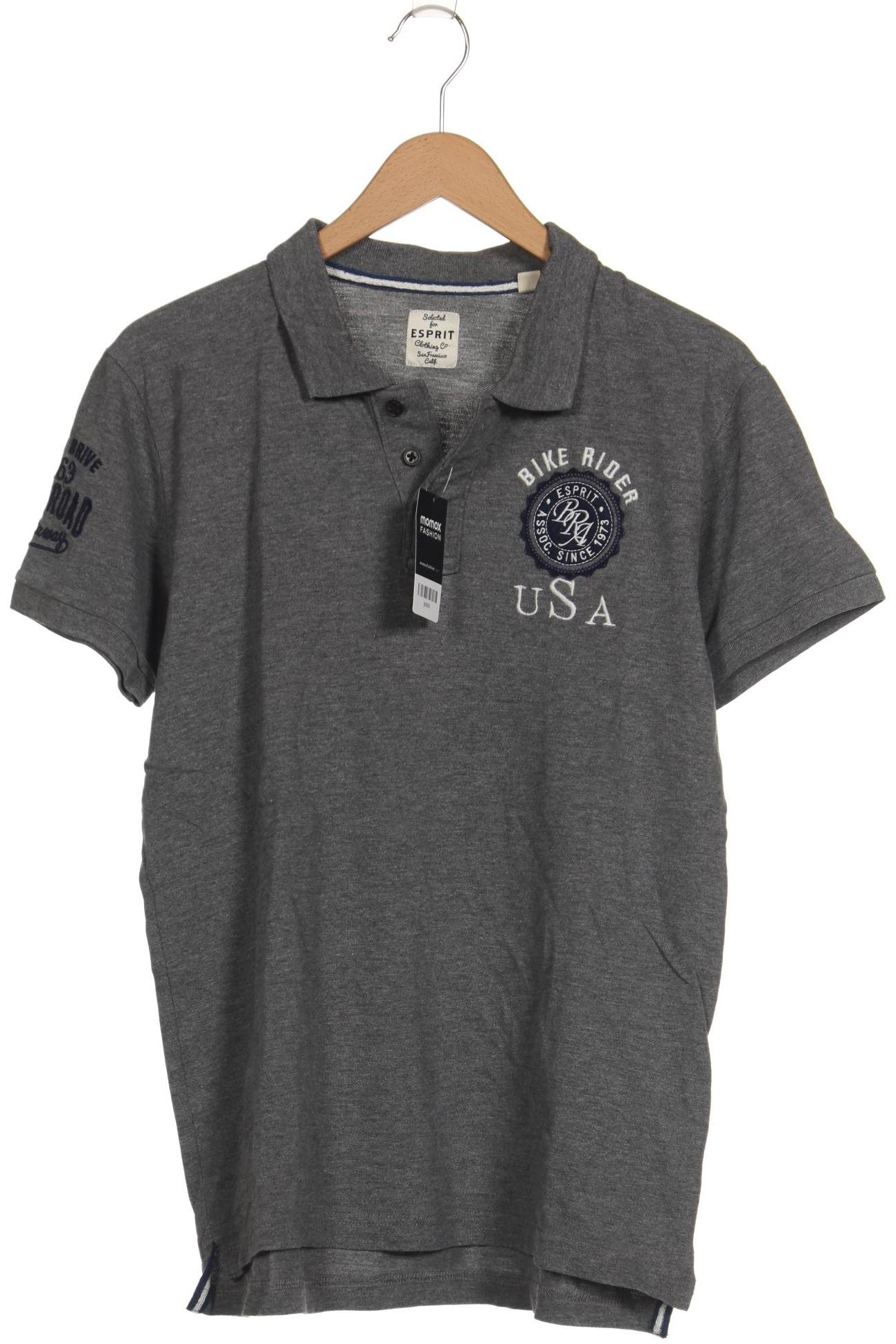 

Esprit Herren Poloshirt, grau, Gr. 52