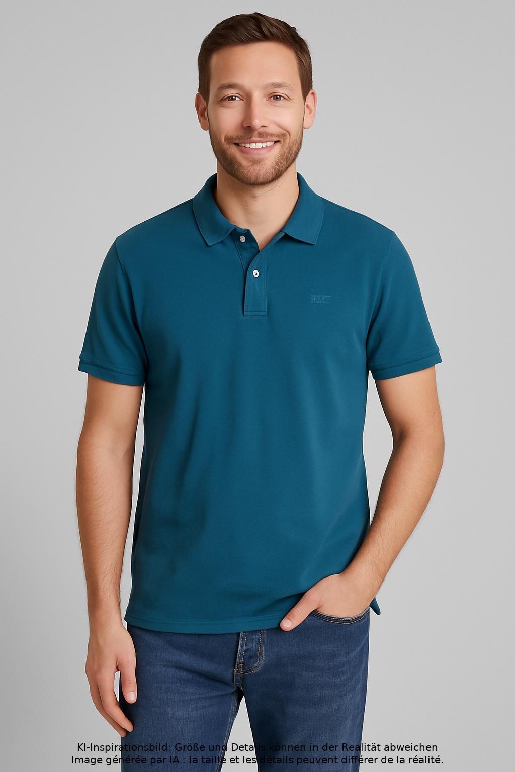 

Esprit Herren Poloshirt, türkis, Gr. 54
