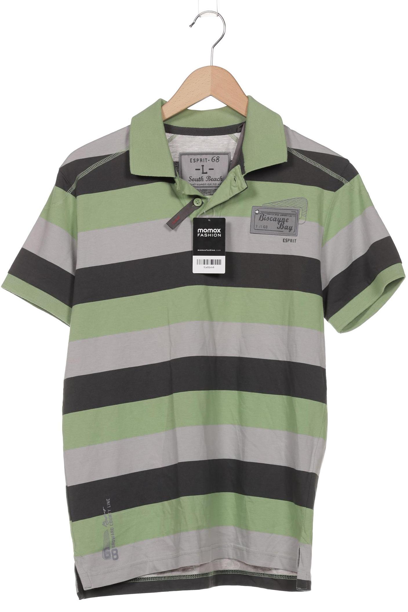

Esprit Herren Poloshirt, grau, Gr. 52